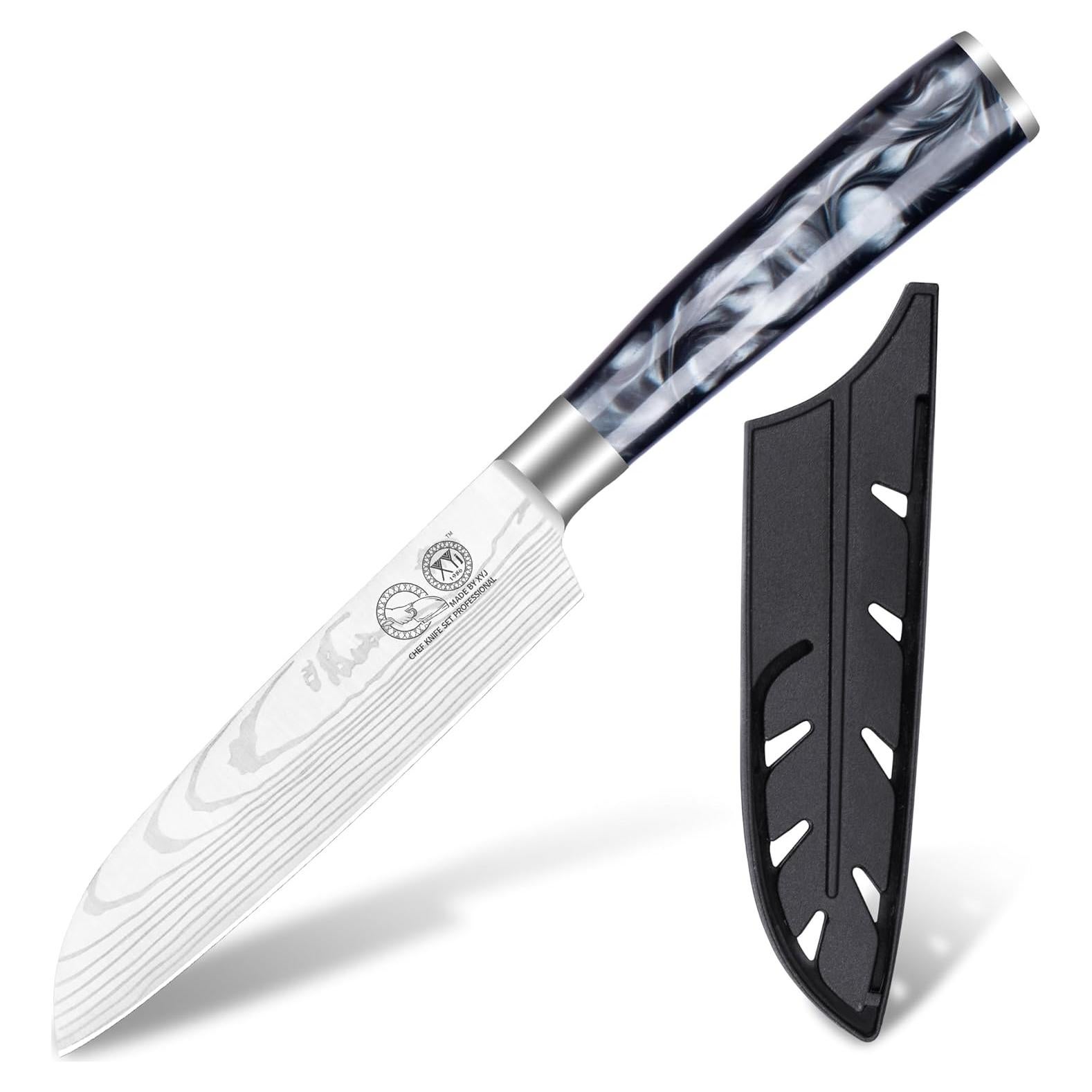 Cuchillo Santoku 12.7 cm XYJ de Acero Inoxidable con Mango Ergonómico