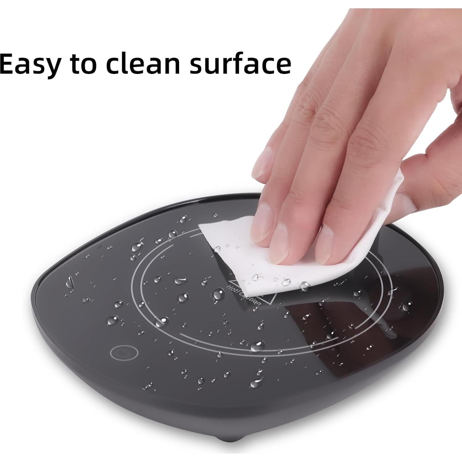 Calentador de Tazas LONID con Taza Cerámica 430ml Negro