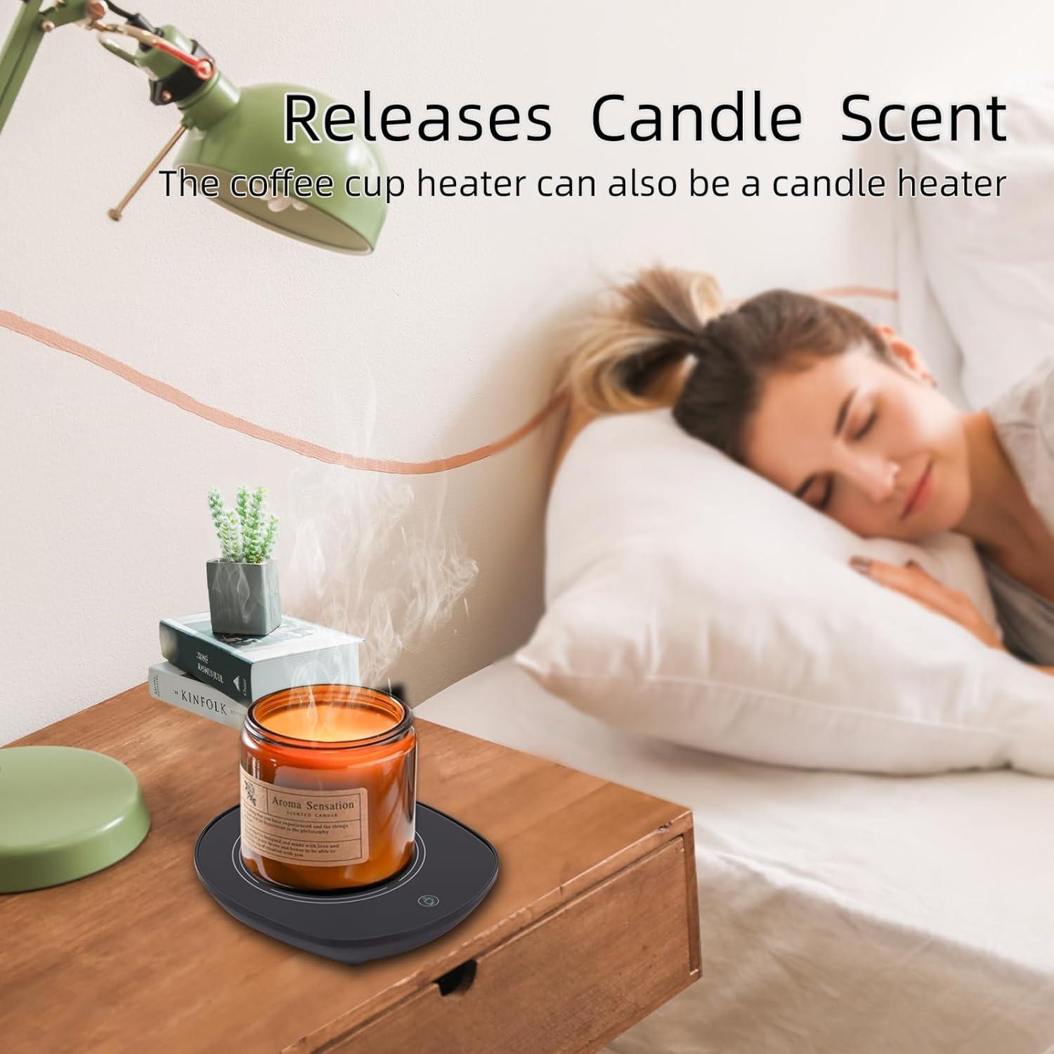 Calentador de Tazas LONID con Taza Cerámica 430ml Negro