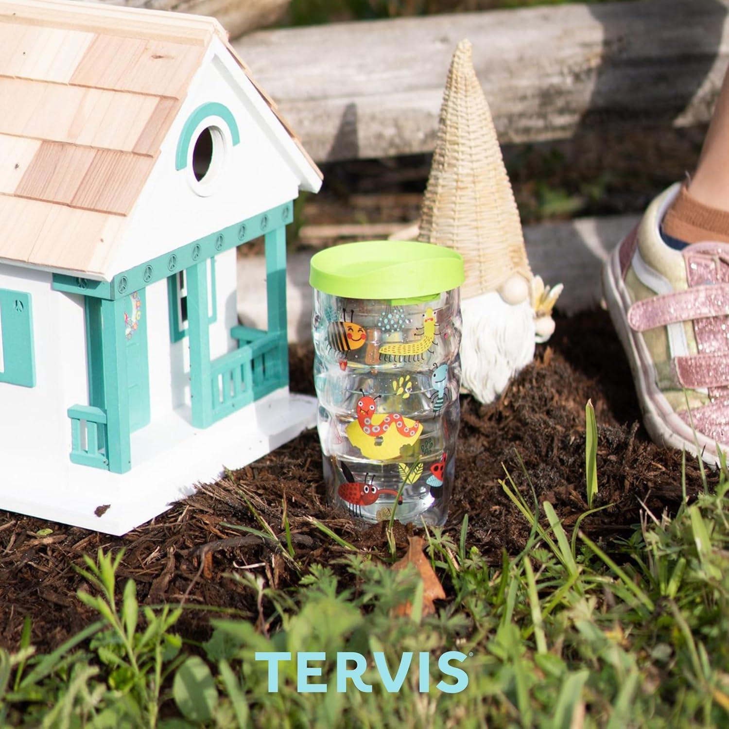 Taza de Viaje Tervis 10oz Aislada Doble Pared Tapa Negra