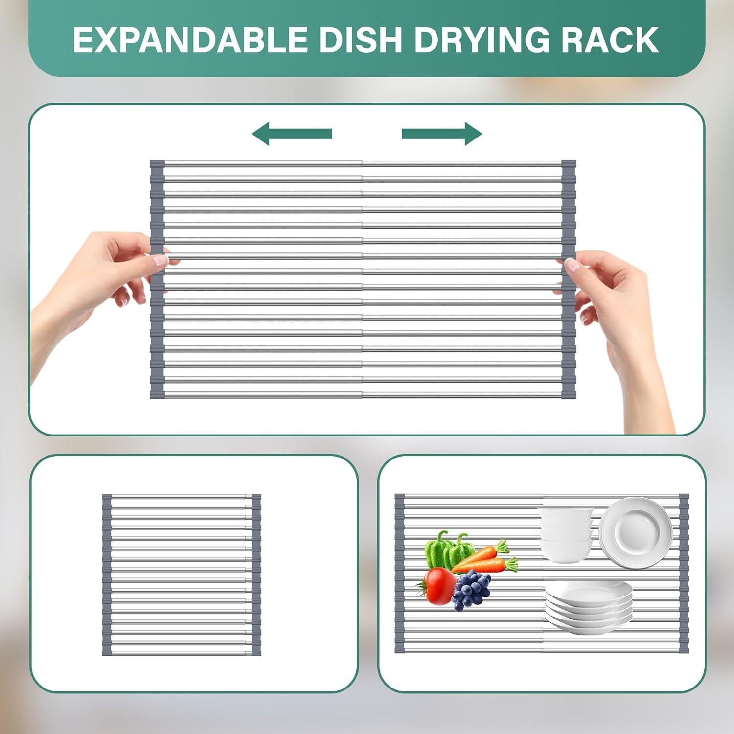 Escurridor de Platos Plegable Hobychild 57.9 x 43.9 cm Antideslizante