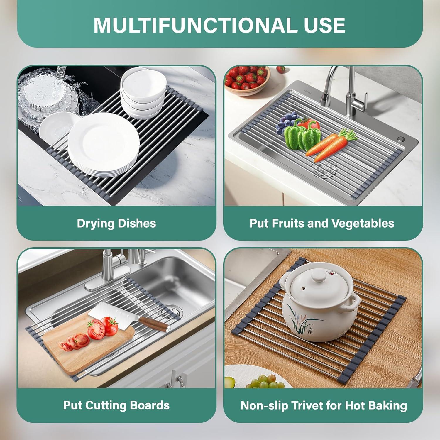 Escurridor de Platos Plegable Hobychild 57.9 x 43.9 cm Antideslizante