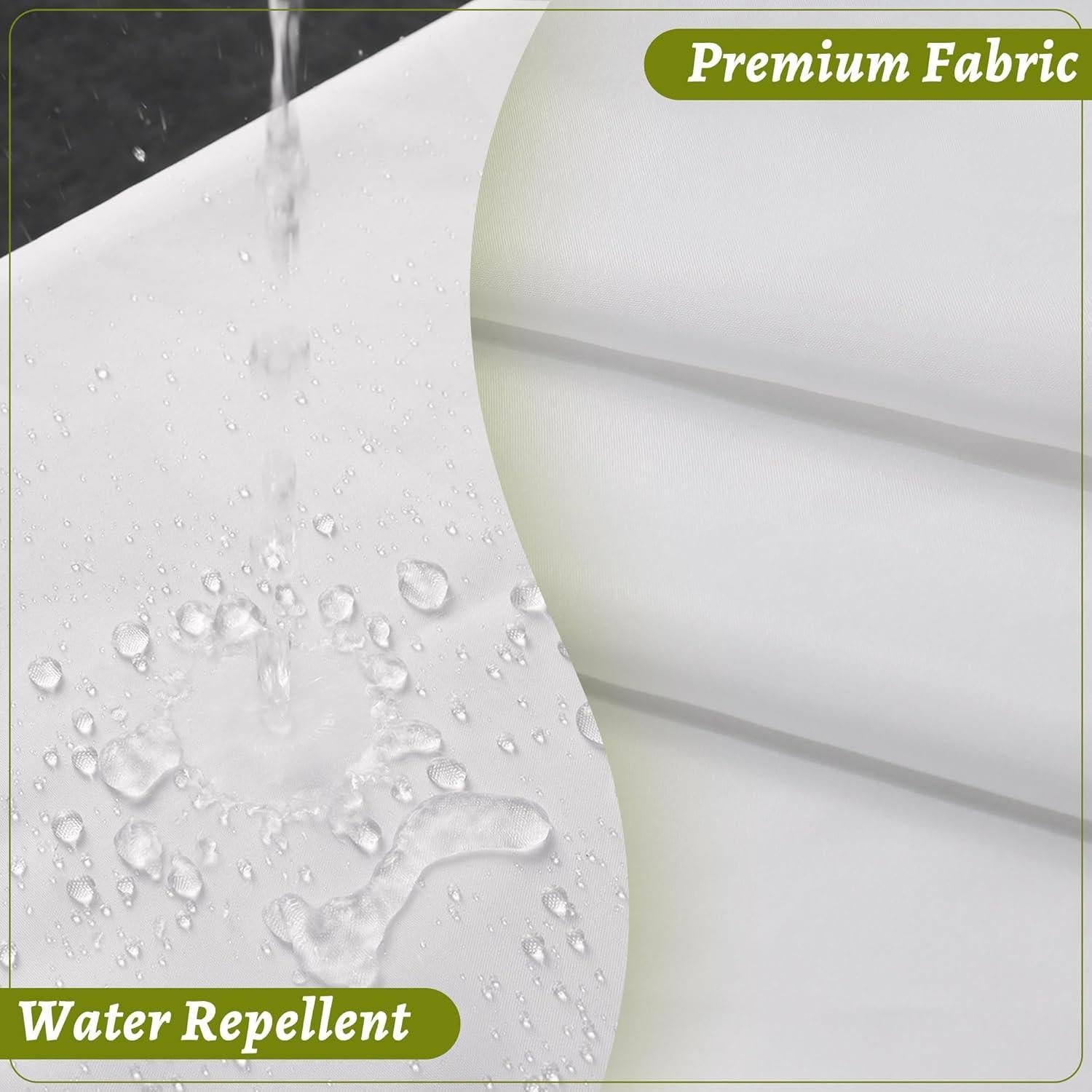 Forro de Cortina de Ducha N&Y HOME 70x137 cm Blanco con Bolsillos