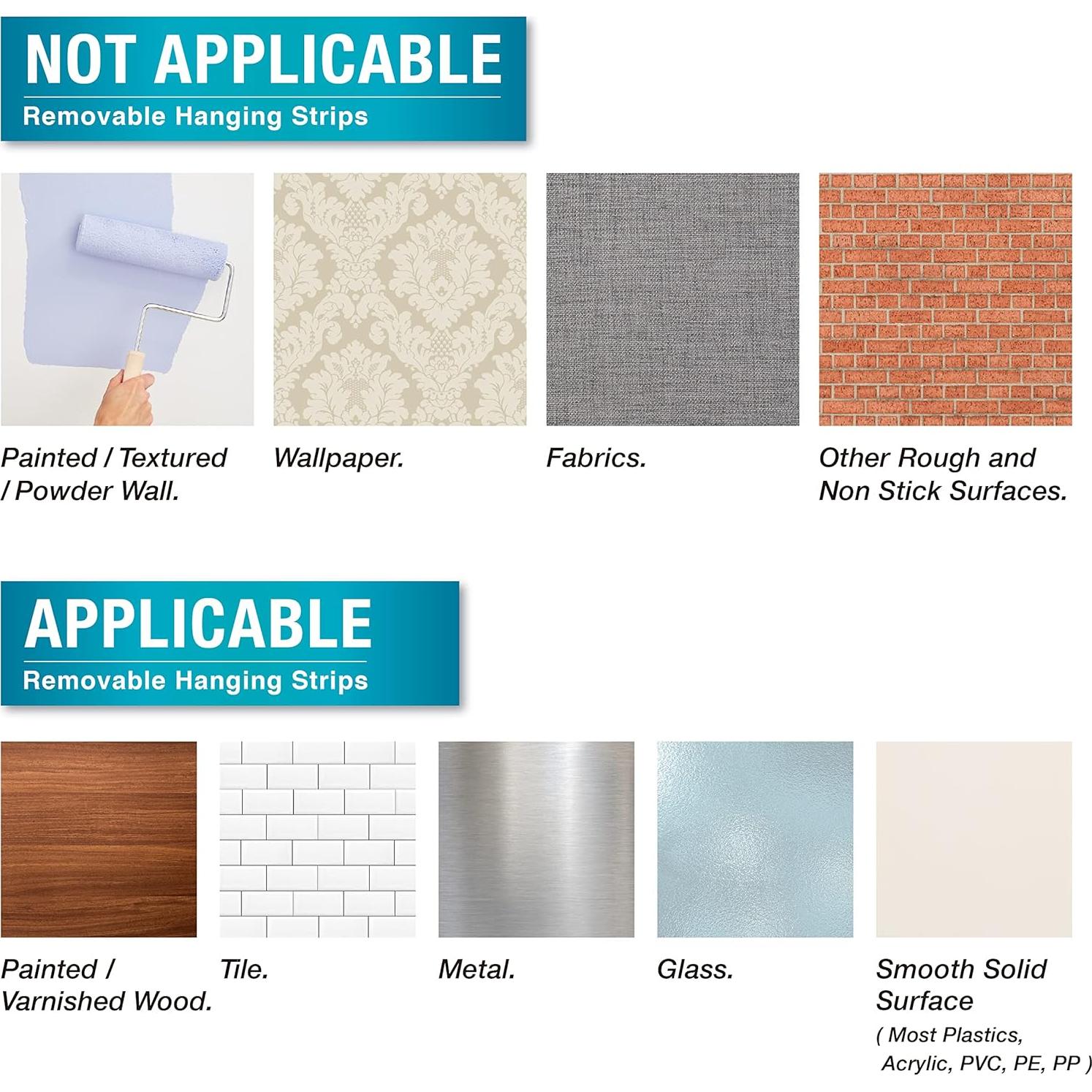 Ganchos de Pared MOVELYST Grandes 14 Piezas + 20 Tiras Adhesivas