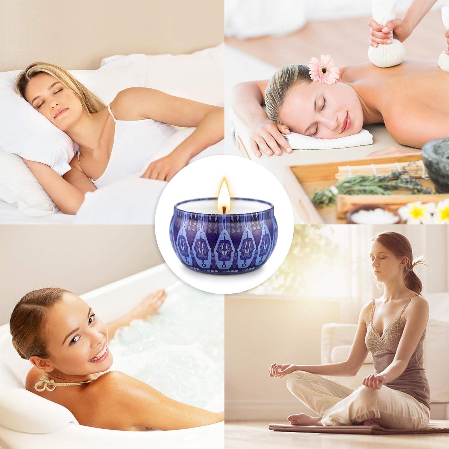 Conjunto de 12 Velas Aromatizadas JXDLSQ de Cera de Soja