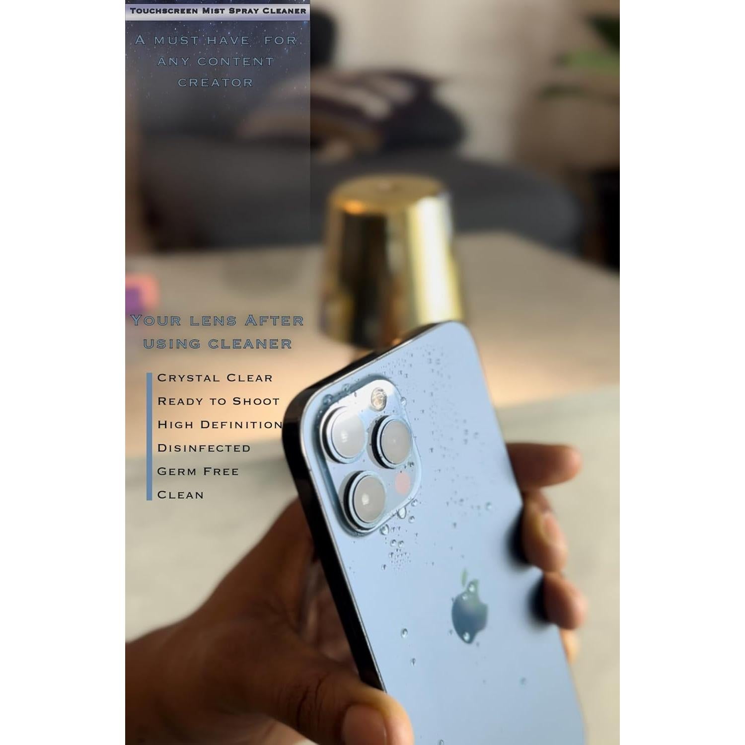 Limpiador en Spray Táctil Janliss 70% Alcohol 60ml Negro