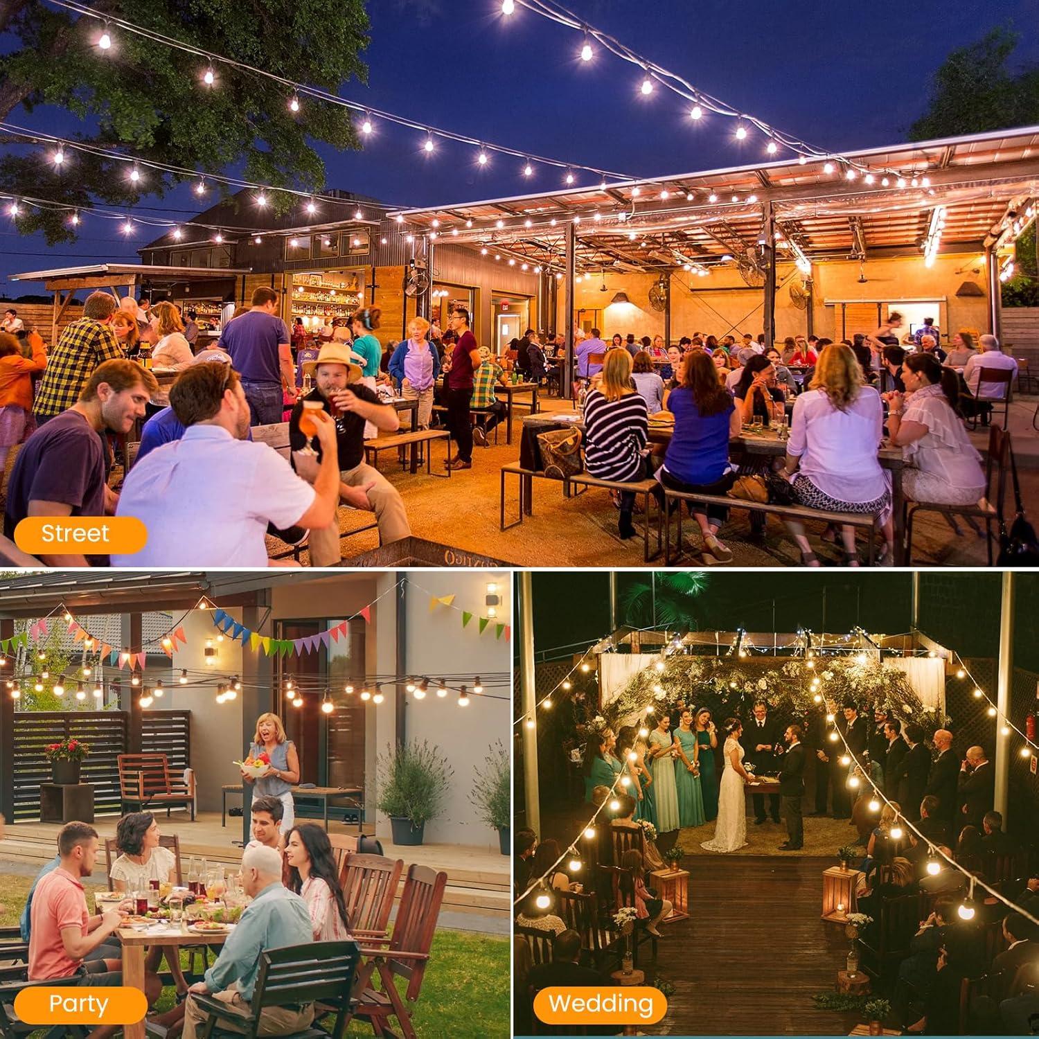 Luces de Cadena Solares Bdrofn 30+2 Bombillas 100FT