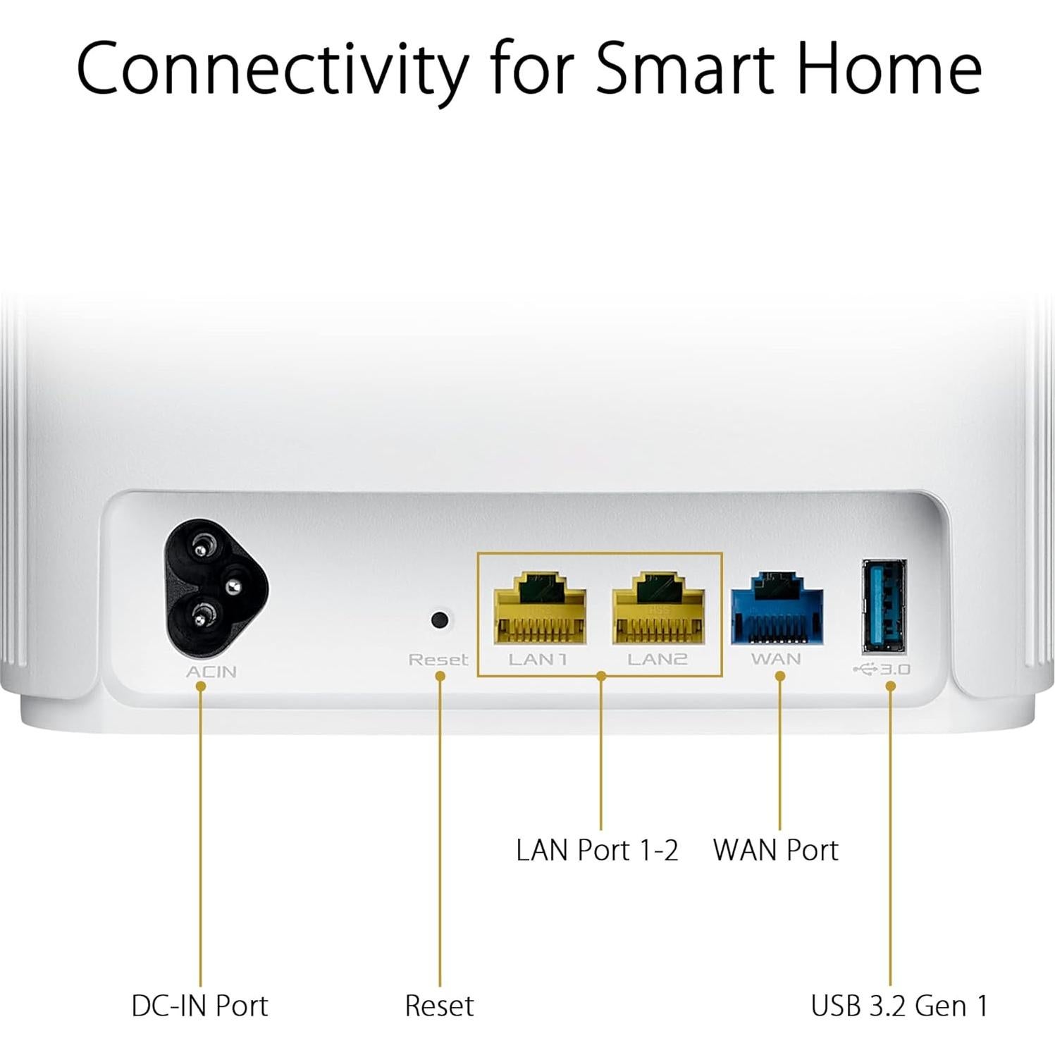 Sistema WiFi 6 Mesh ASUS ZenWiFi AX (XP4) - Cobertura 255 m²