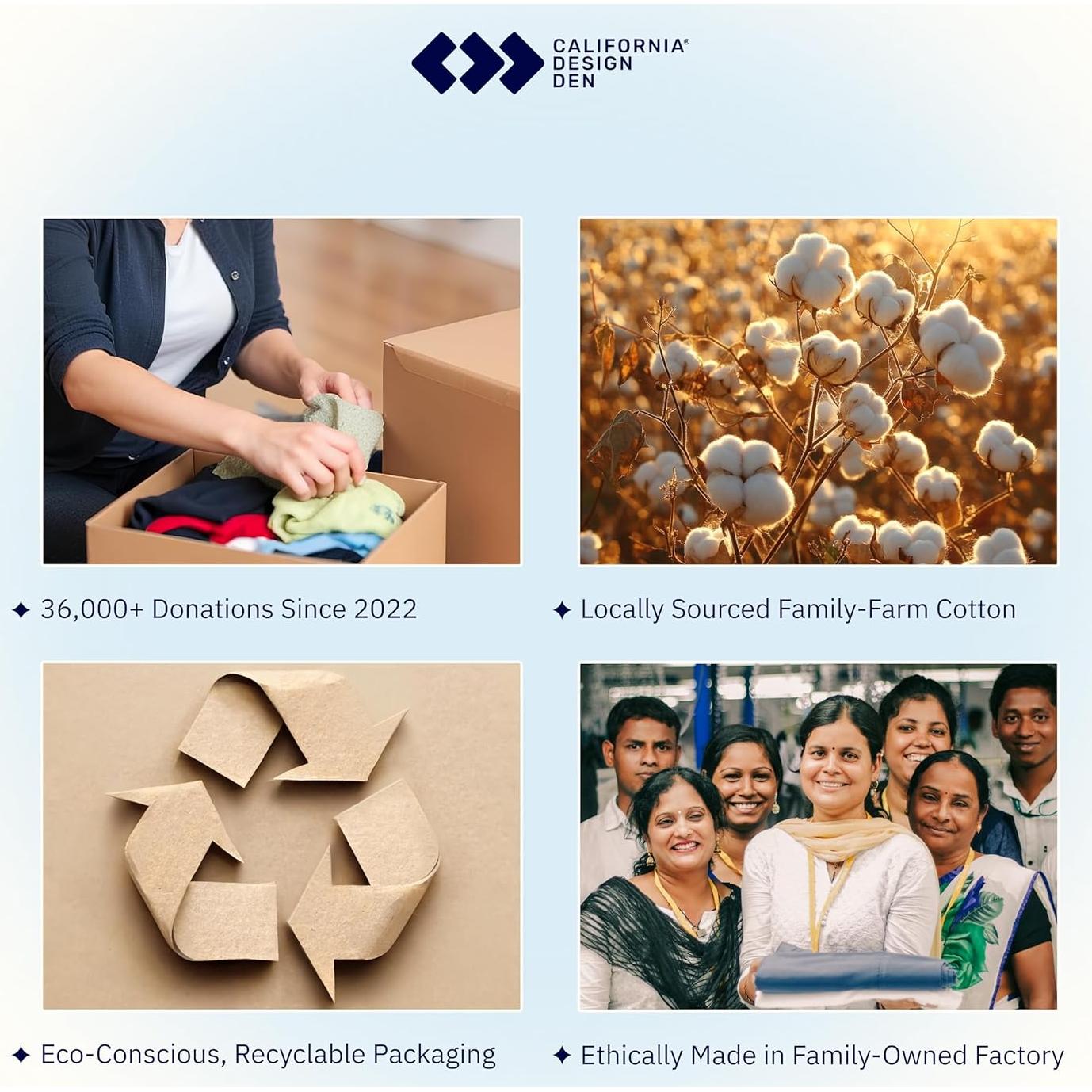 Sábana plana Twin California Design Den 400 hilos 100% algodón - Blanco