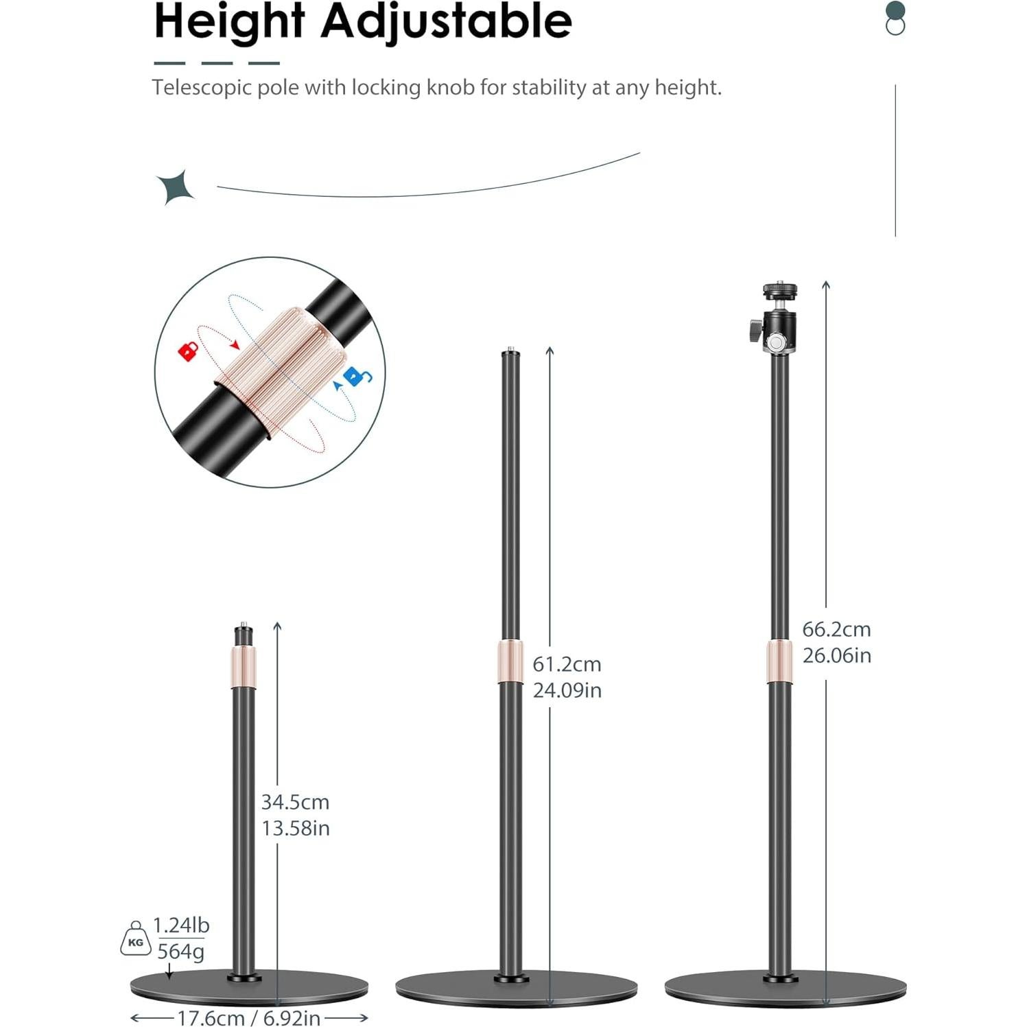 Soporte para Webcam Borenbuir Ajustable 34.3-60.4 cm Metal