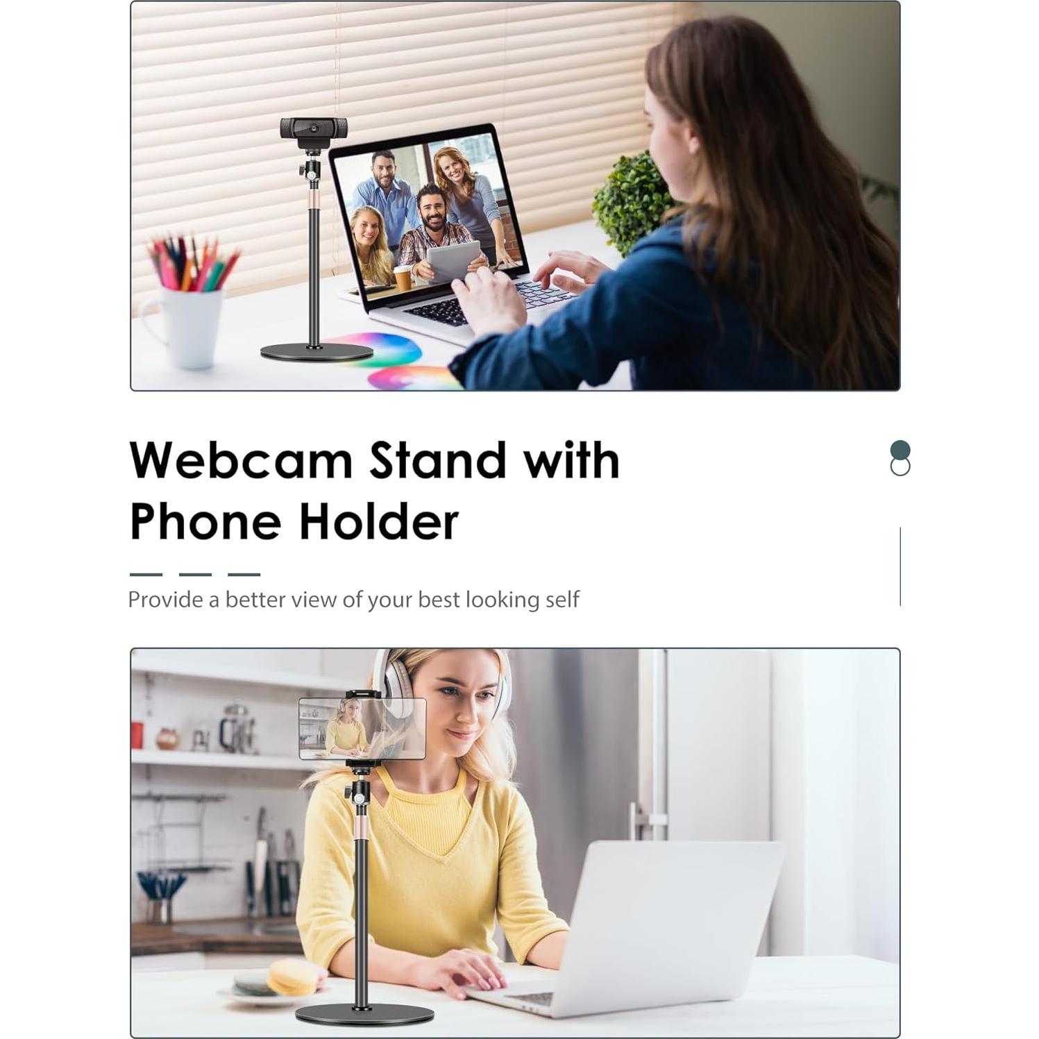 Soporte para Webcam Borenbuir Ajustable 34.3-60.4 cm Metal