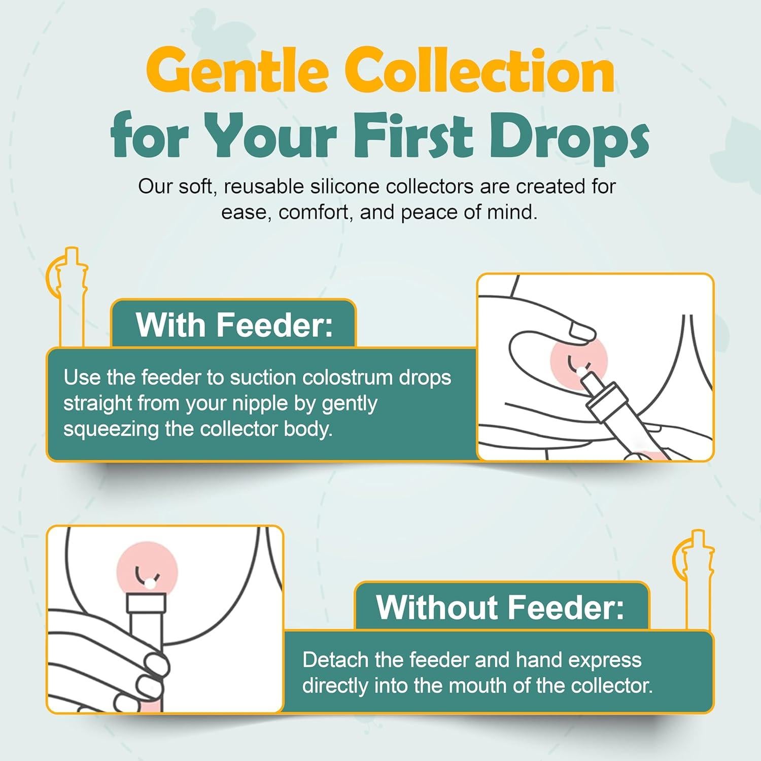 Kit Recolector de Calostro Honeybee Baby 7 Piezas Silicona