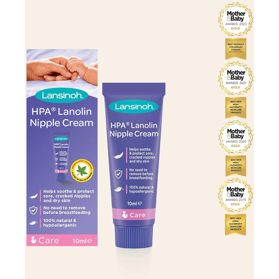 Crema de Pezón Lansinoh HPA Lanolina 10ml - Alivio Natural