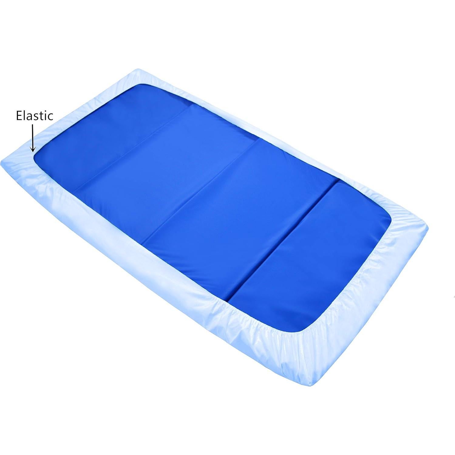 Sábana Ajustable Microfibra Azul American Baby 61x122 cm