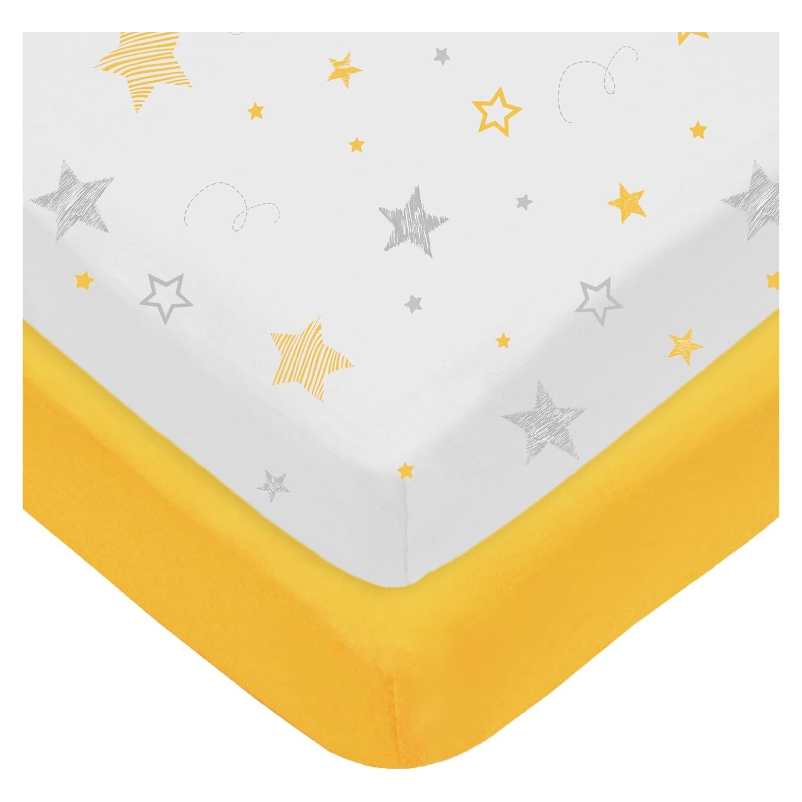 Sábanas Ajustadas de Cuna Mini 100% Algodón Compañía Americana 2 Piezas