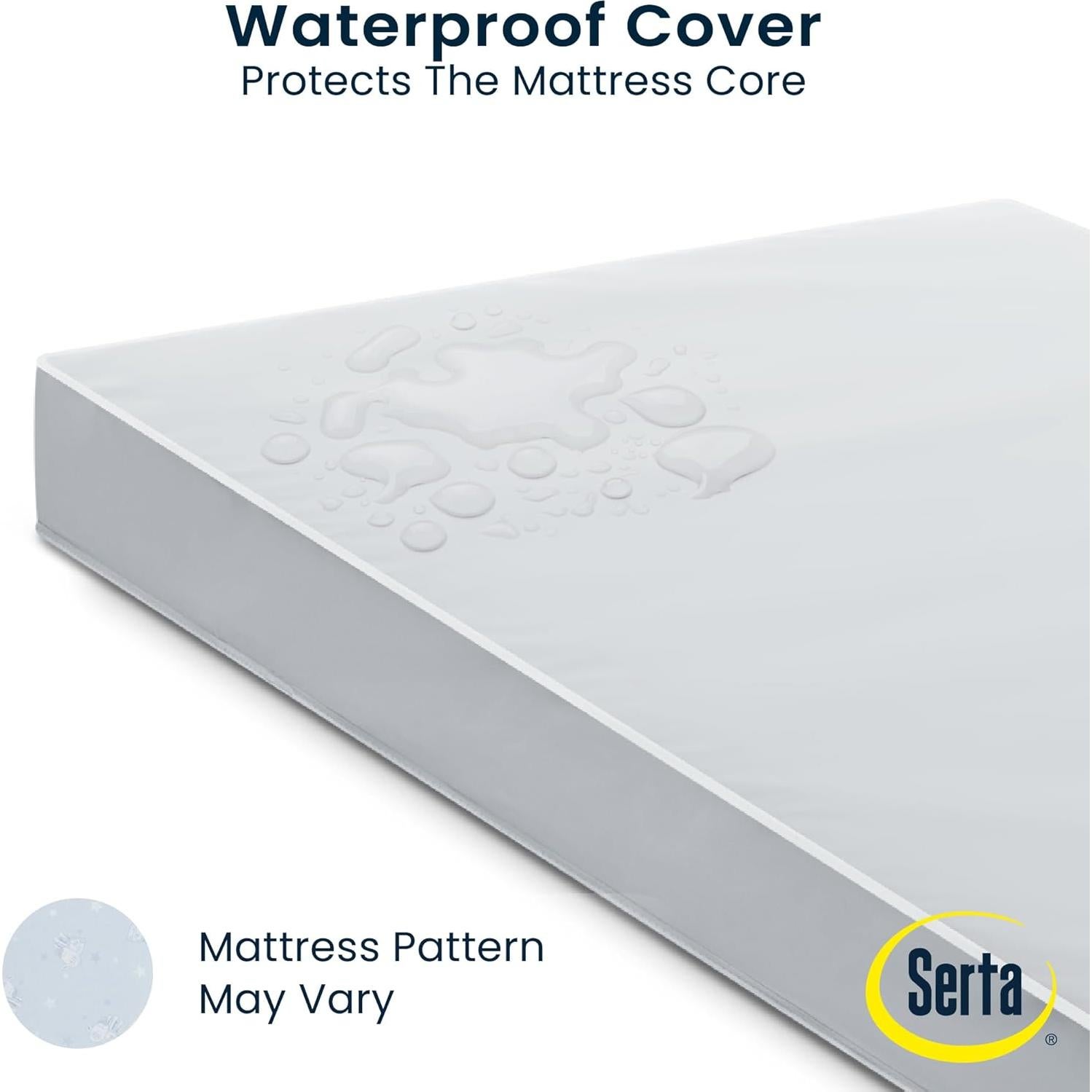 Colchón para cuna Serta Perfect Start - Impermeable 15.24 cm