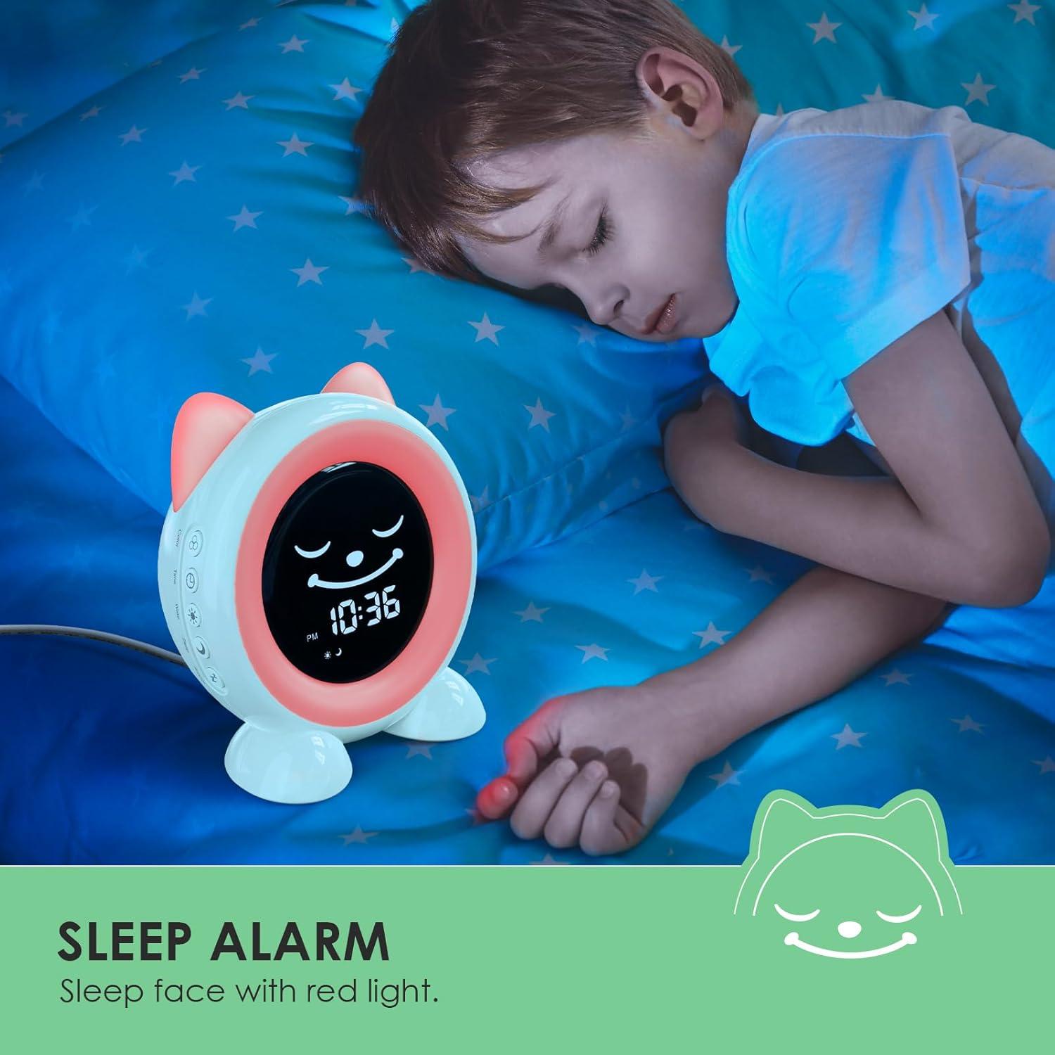 Reloj Despertador Infantil FiveHome con Luz Nocturna y Temporizador