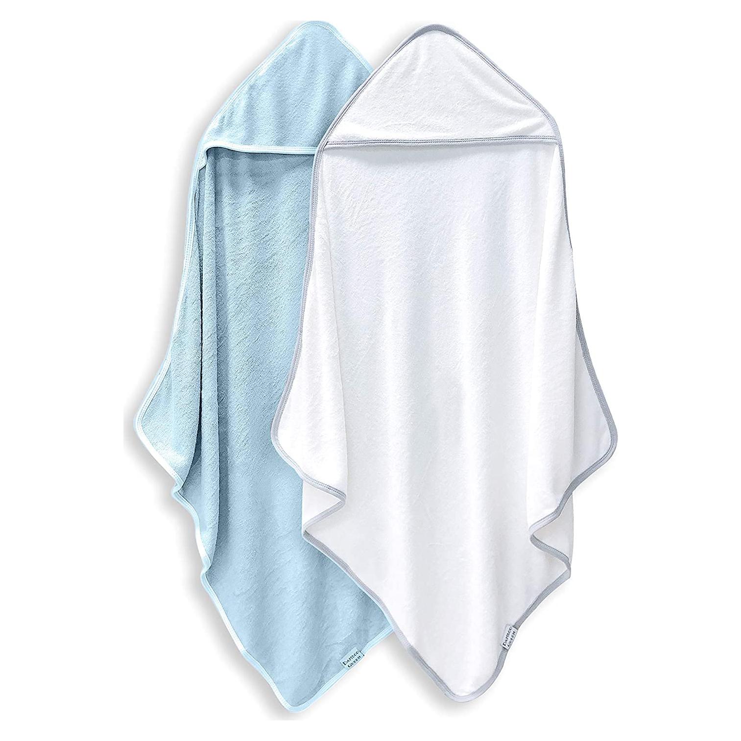 Toallas de Baño con Capucha para Bebés BAMBOO QUEEN - 2 Piezas 95x95 cm