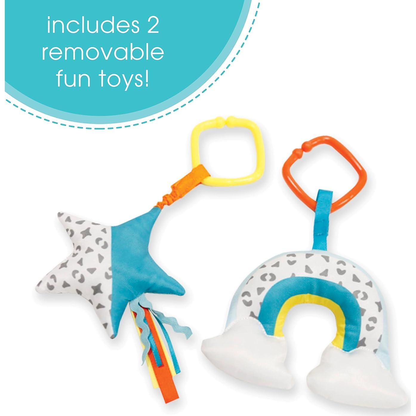 Asiento de Actividad para Bebé Bright Starts Learn-to-Sit Gris Claro - 2 Posiciones, 15 kg