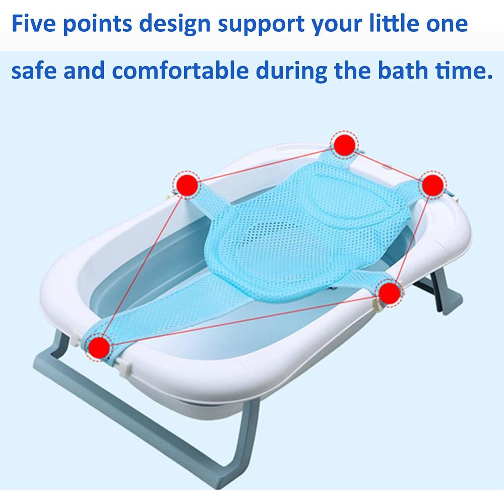 Cojín de Baño Antideslizante para Bebés Azul - 0 a 18 Meses