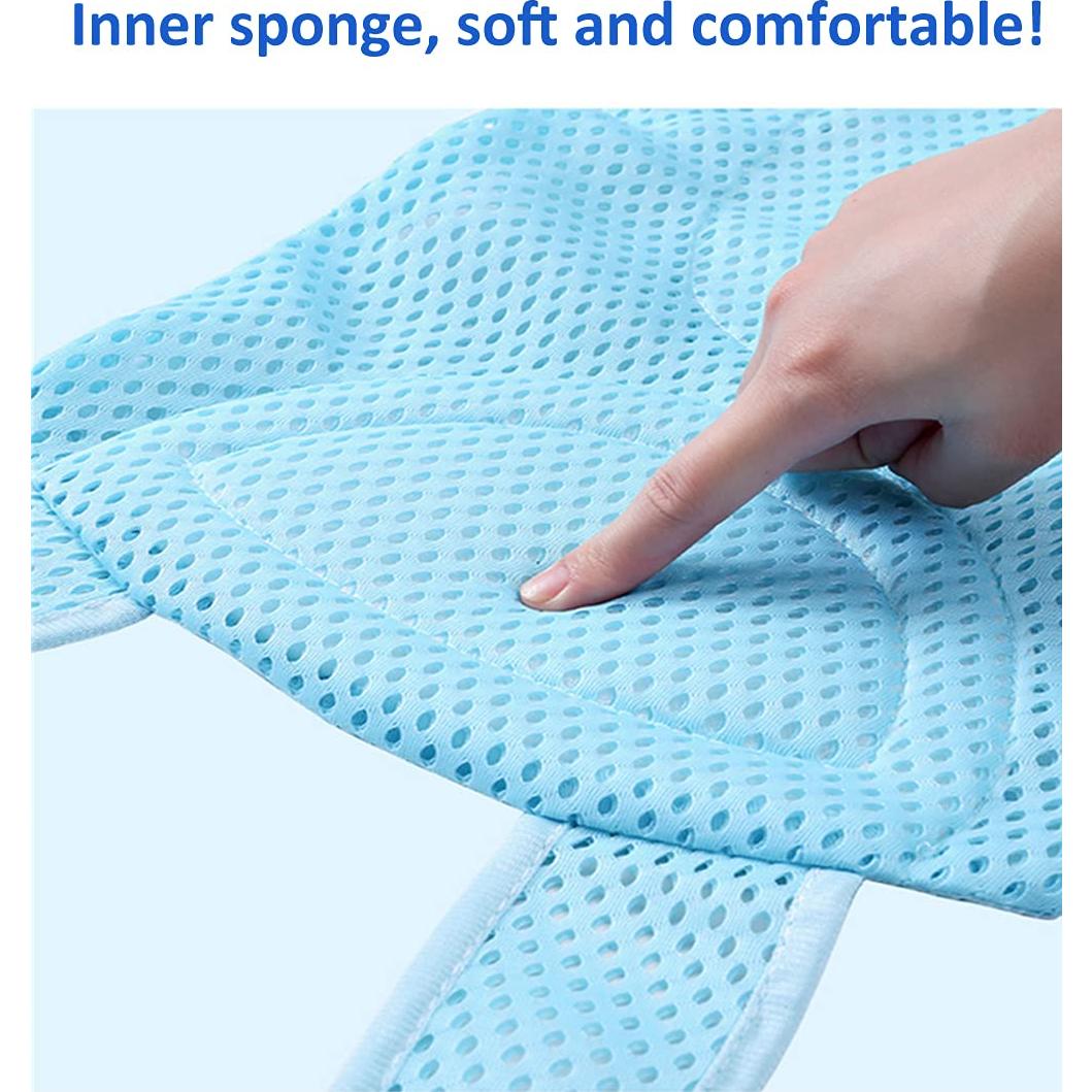 Cojín de Baño Antideslizante para Bebés Azul - 0 a 18 Meses