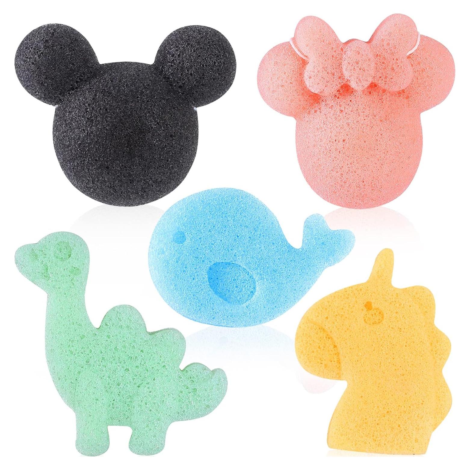 Esponjas de Baño Konjac para Bebés KECUCO - 5 Unidades