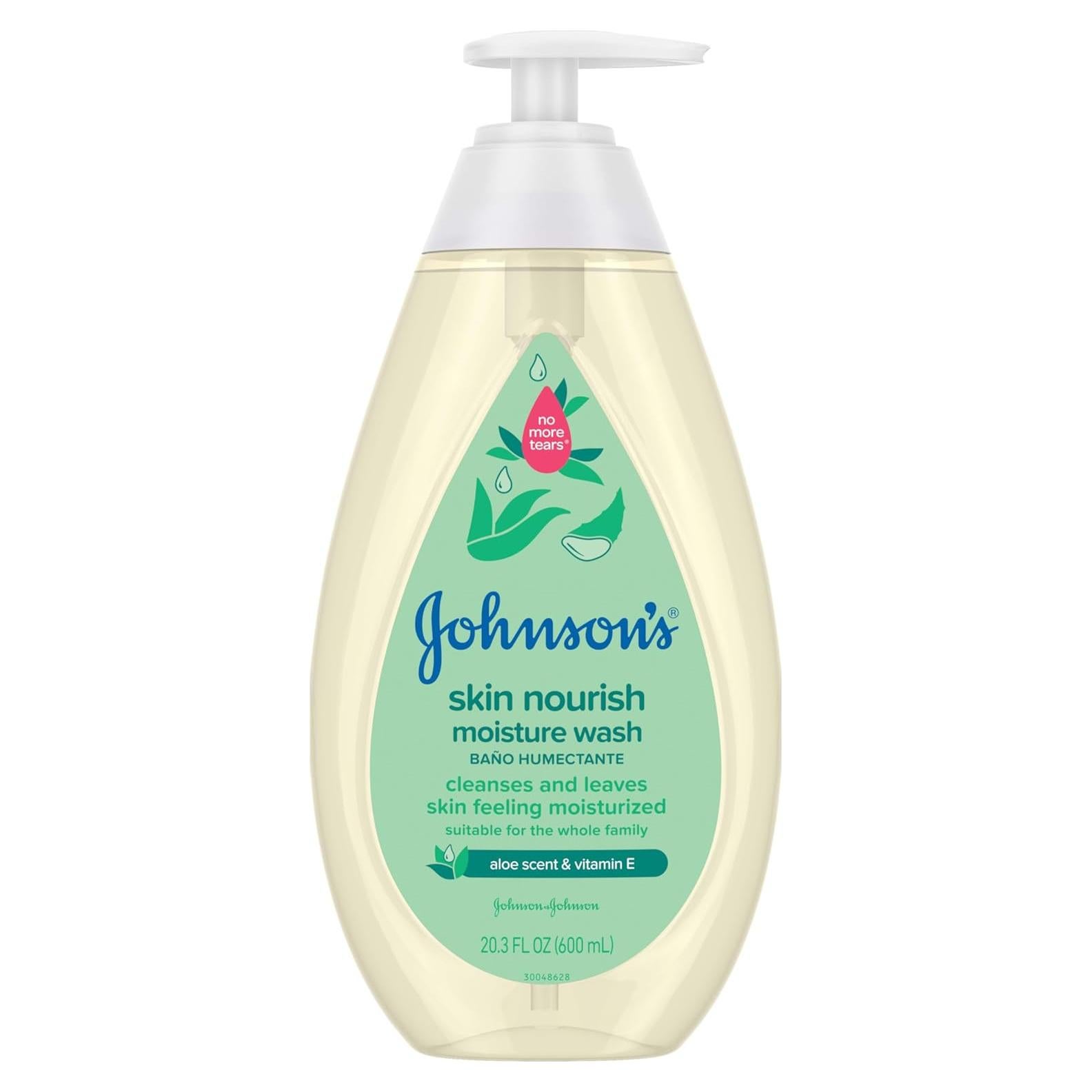 Jabón Hidratante para Bebés Johnson's 600 ml Aloe Vera Vitamina E