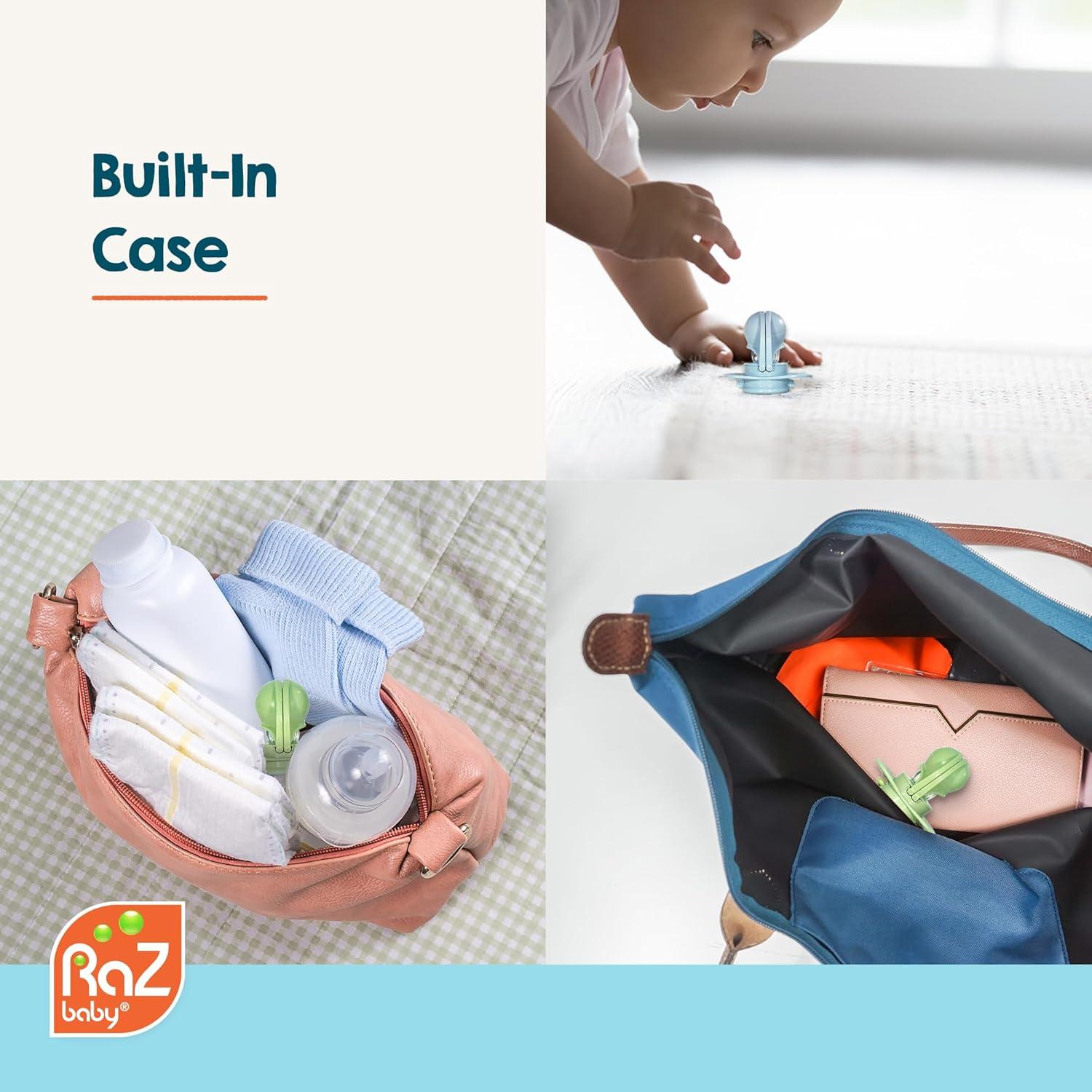 Chupete RaZbaby Keep-It-Kleen 2 Unidades Silicona Libre BPA