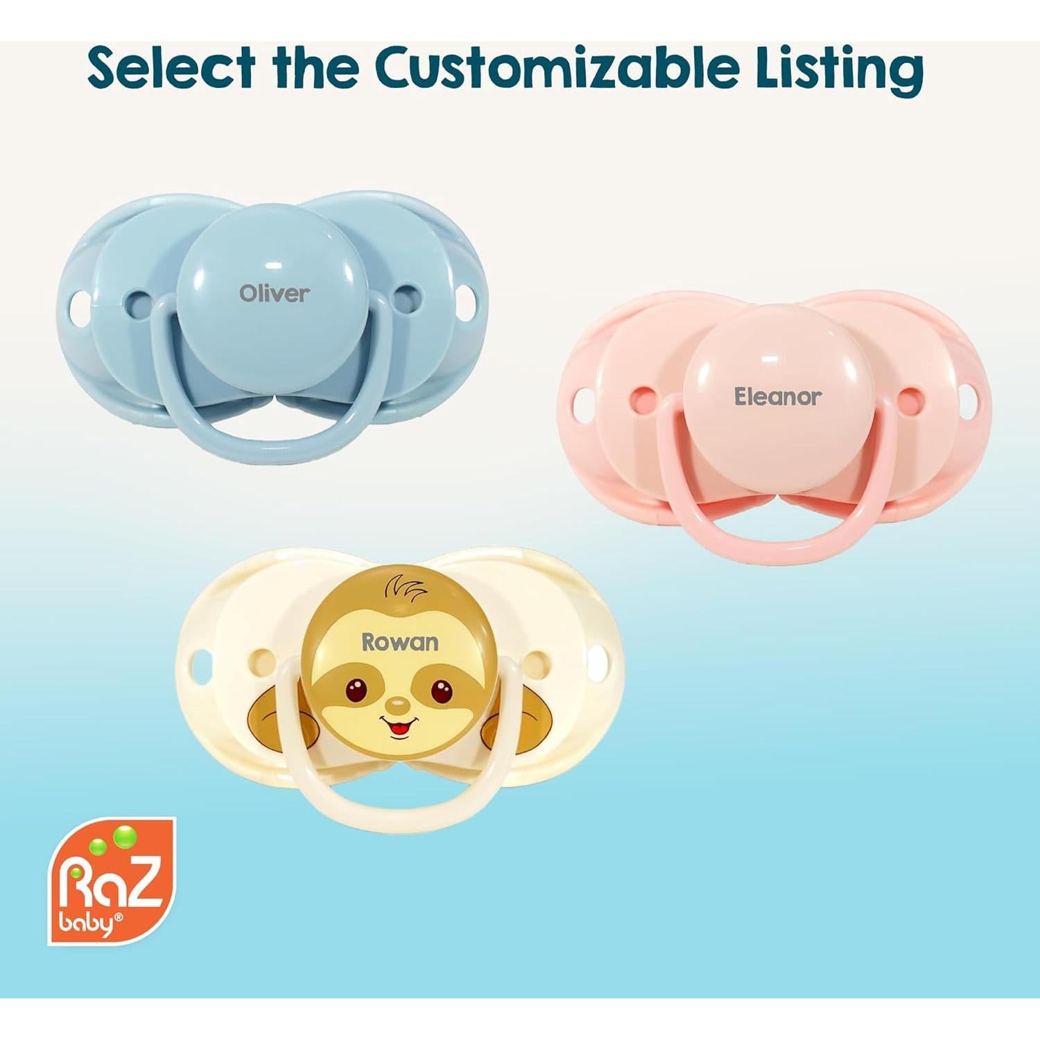 Chupete RaZbaby Keep-It-Kleen 2 Unidades Silicona Libre BPA