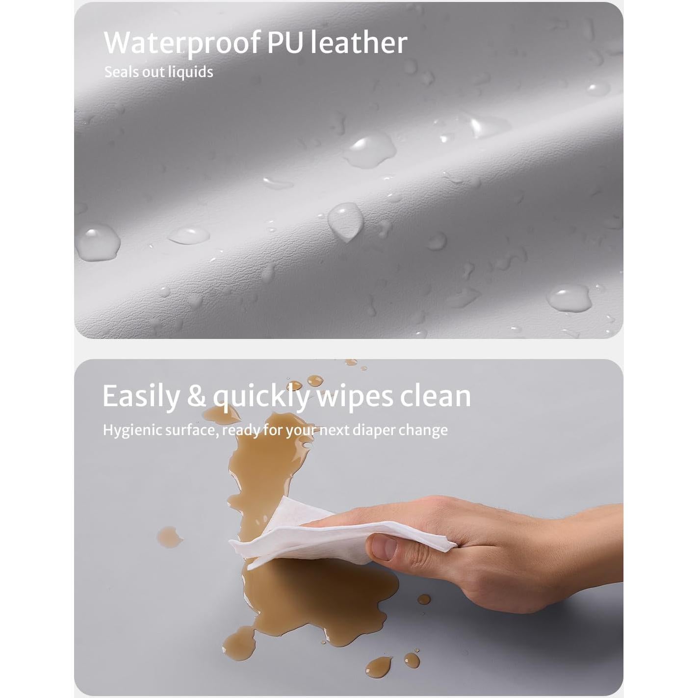 Almohadilla Cambiadora Impermeable Blissful Gris Claro 79.38x40.64cm