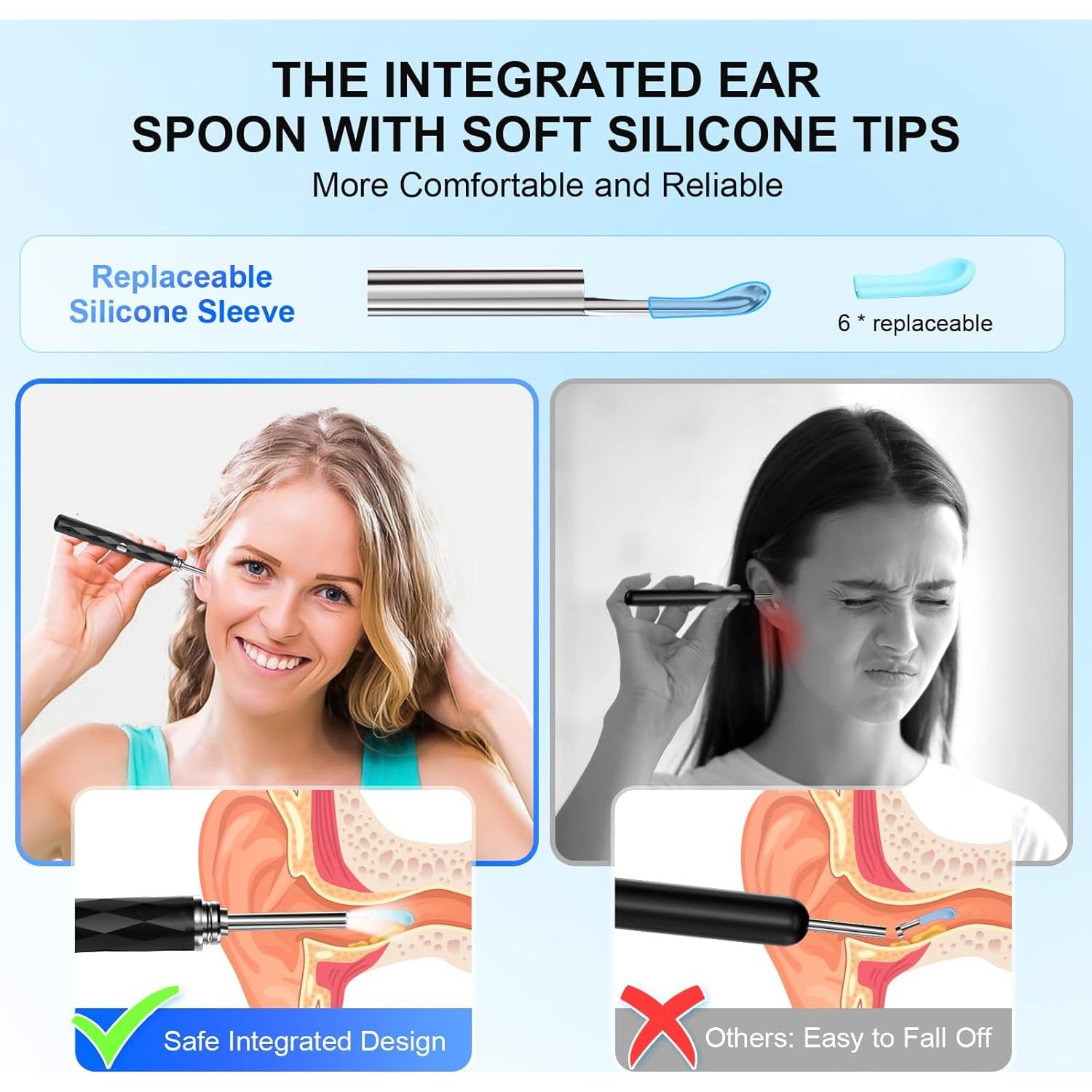 Kit Limpiador de Oídos Inalámbrico Keyloland con Cámara HD