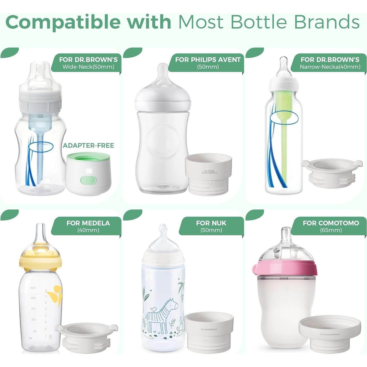 Calentador de Botellas Portátil HEYAXA para Leche Materna 113 ml