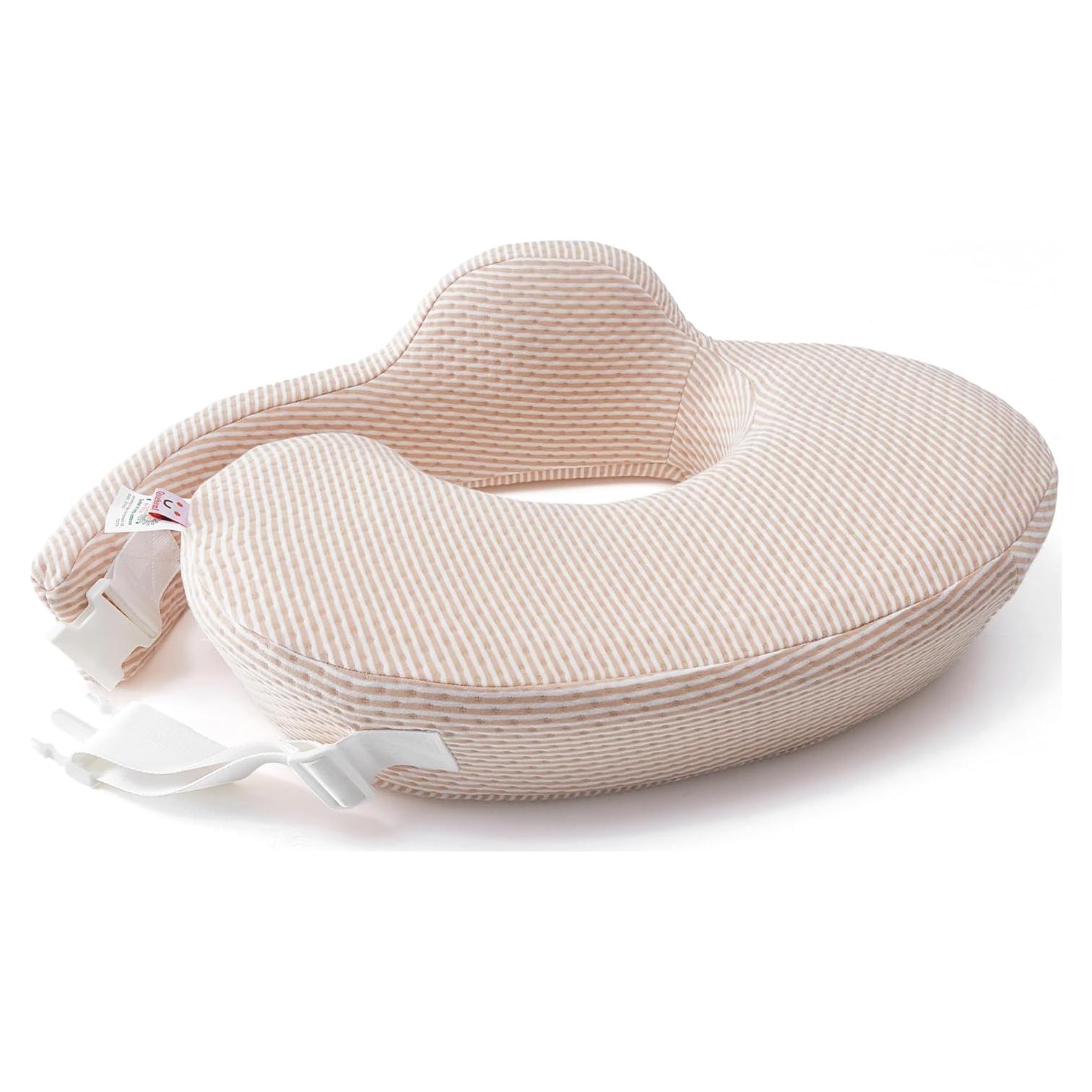 Almohada de Lactancia QSTEHEML Deluxe Ajustable Beige