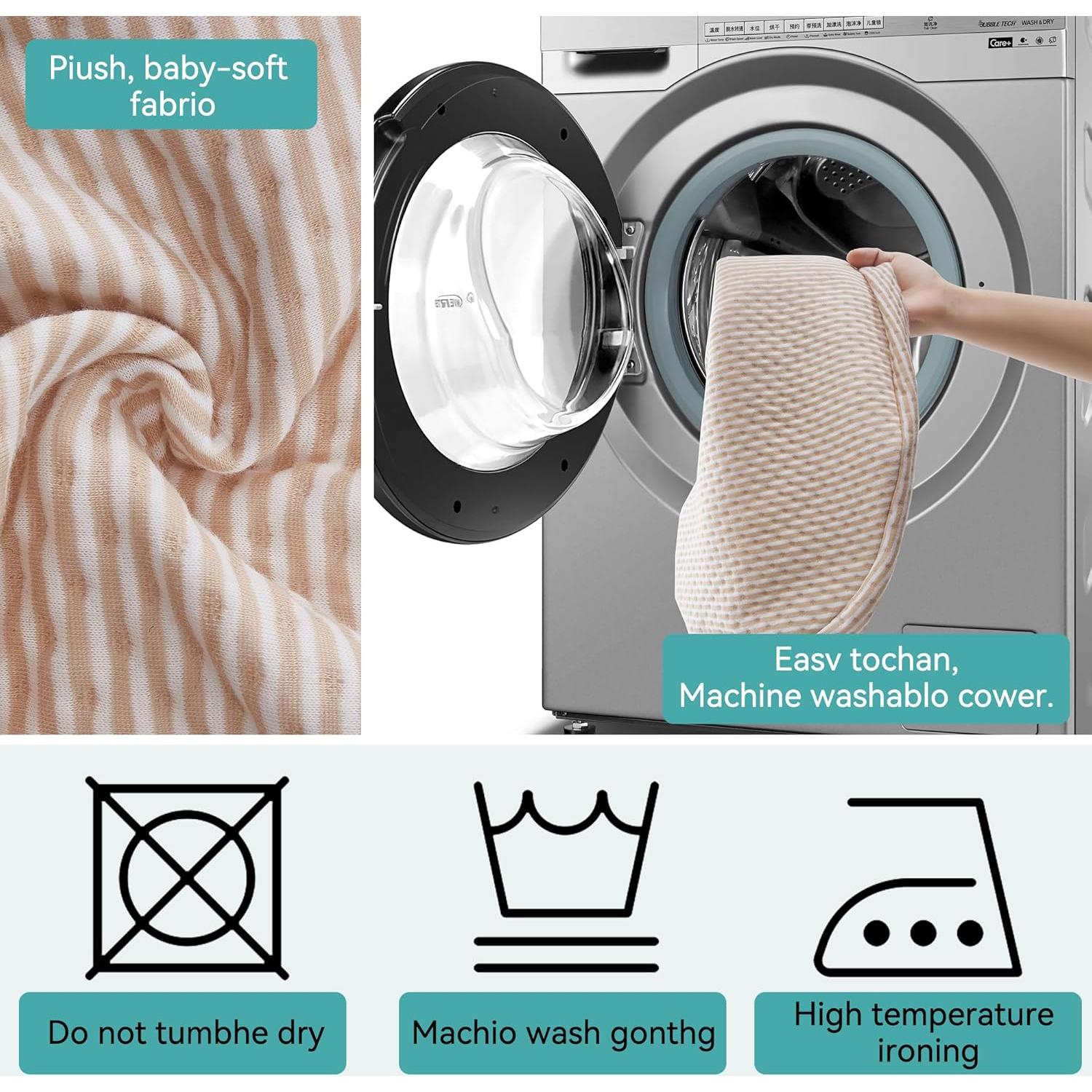 Almohada de Lactancia QSTEHEML Deluxe Ajustable Beige