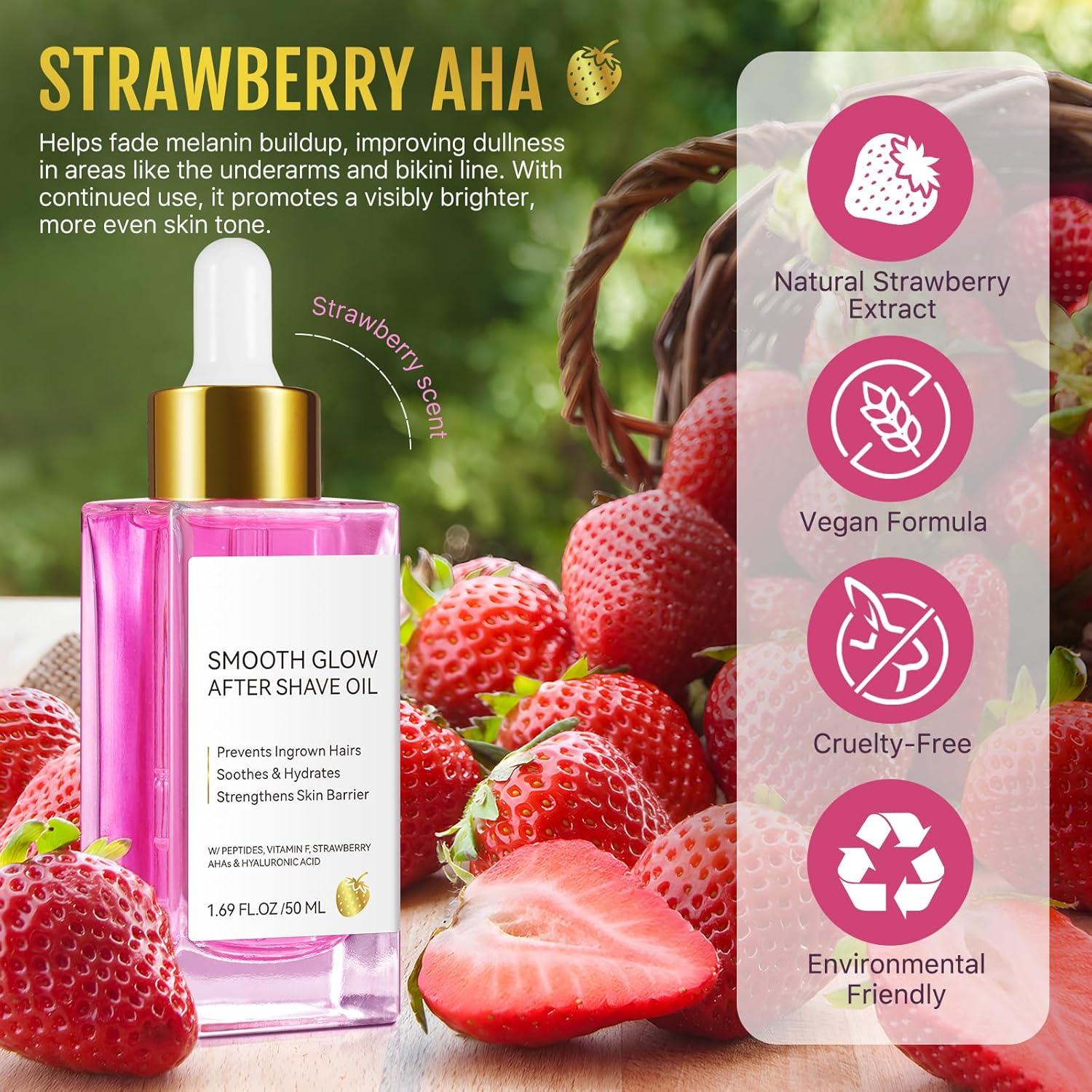 Aceite After Shave Pegciz Fresa y Vainilla 50ml Hidratante