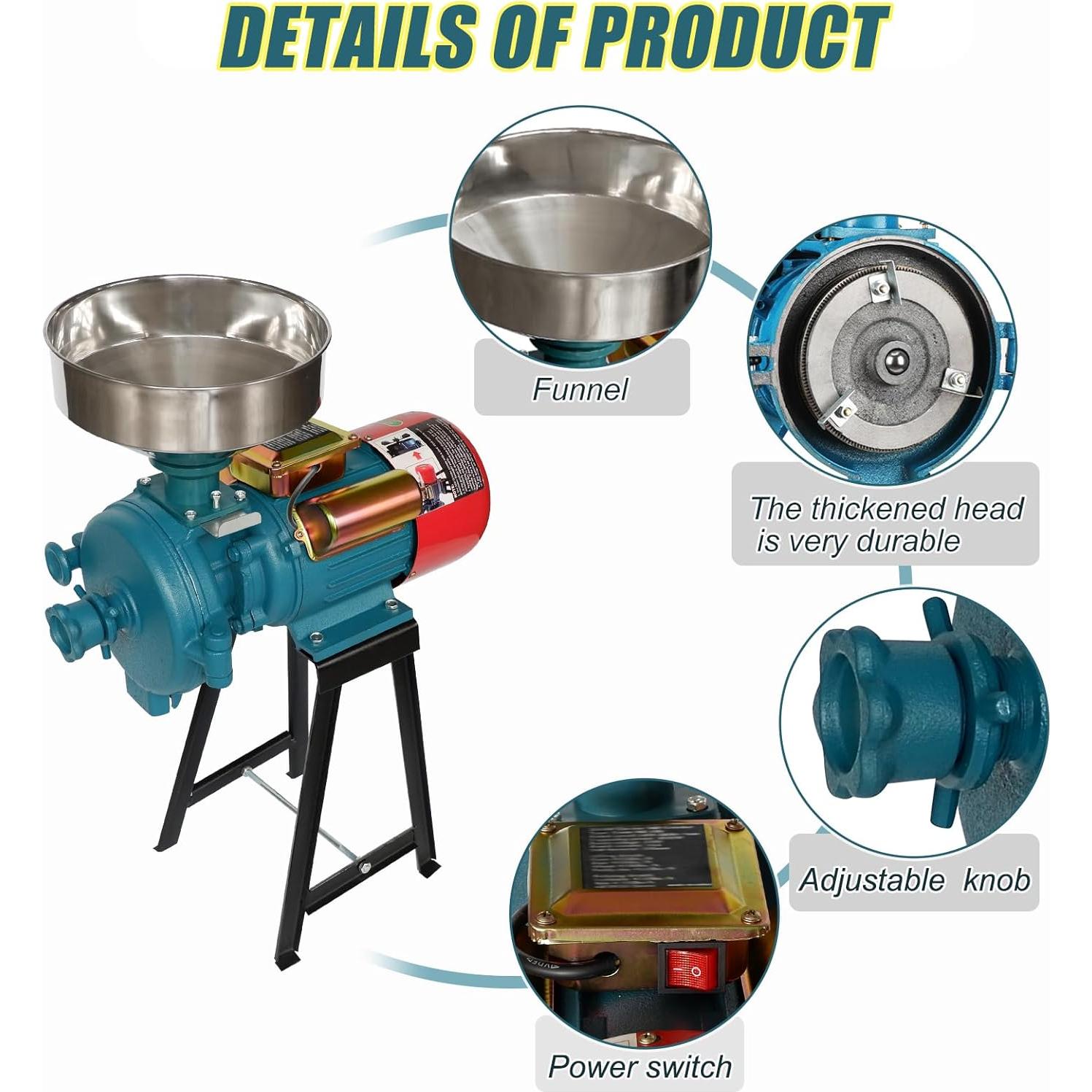 Molino Eléctrico de Granos ABORON GrindMate 3000D 3000W