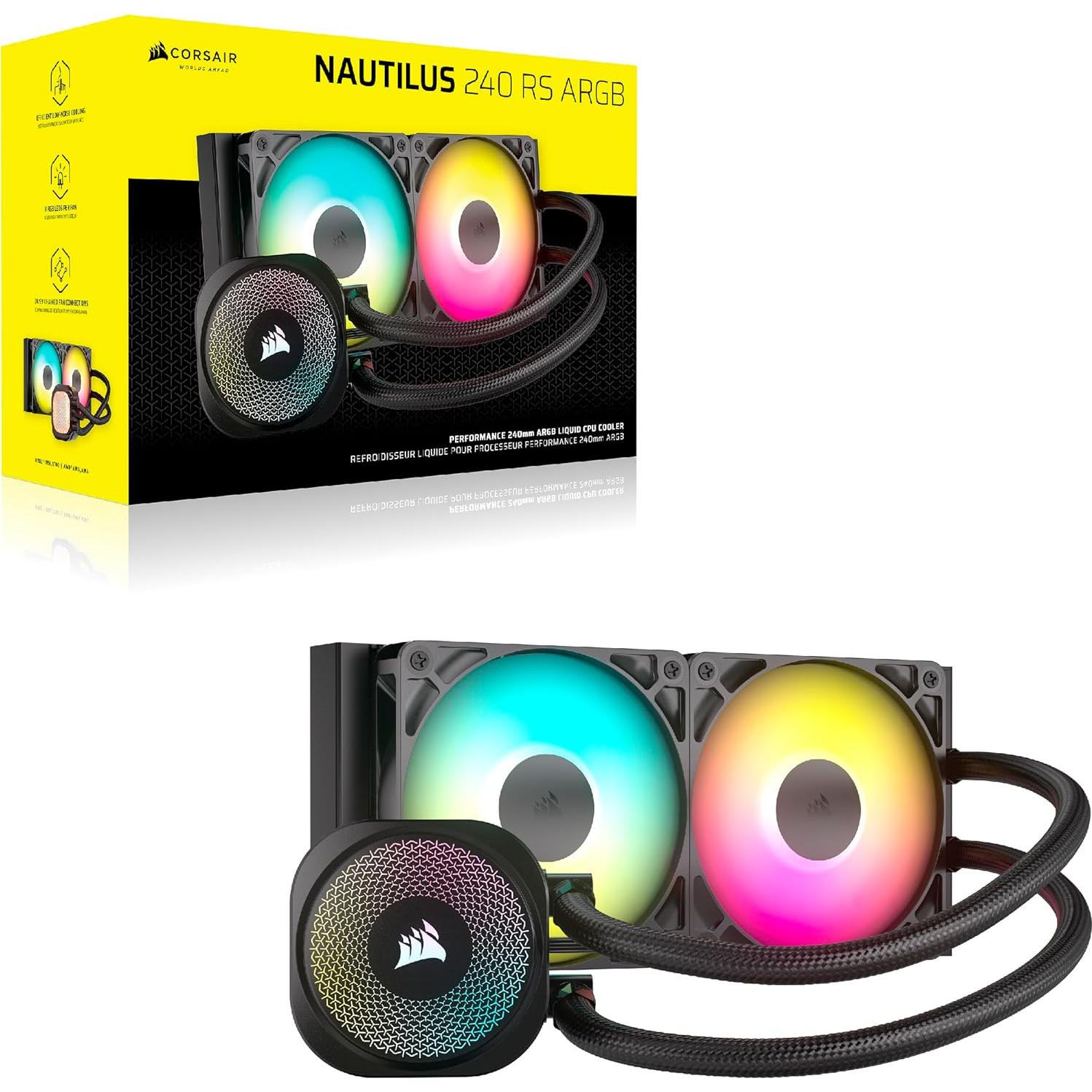 Enfriador de CPU Líquido CORSAIR Nautilus 240mm AIO ARGB