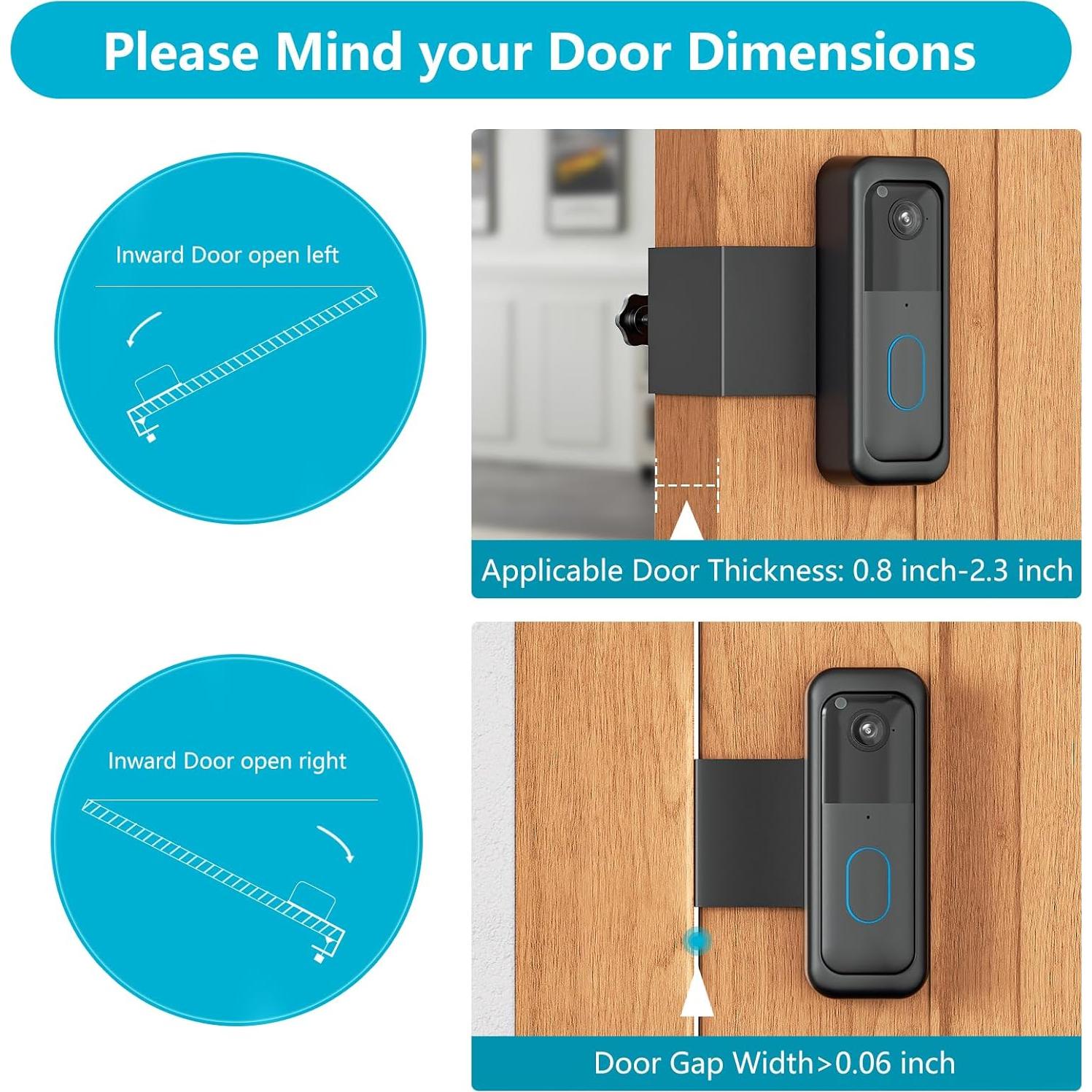 Soporte Antirrobo para Timbre Blink Tizomi - Montaje Sin Perforación