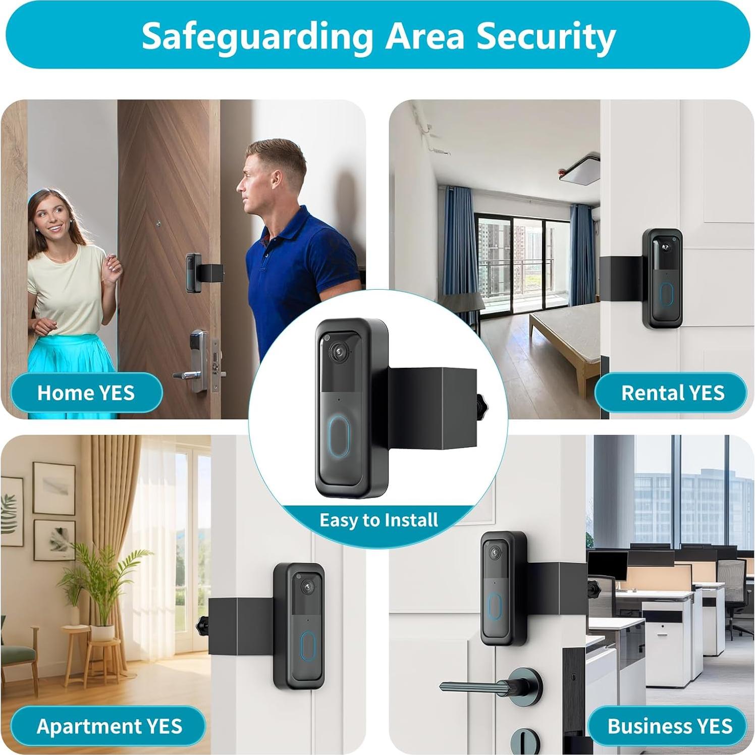 Soporte Antirrobo para Timbre Blink Tizomi - Montaje Sin Perforación