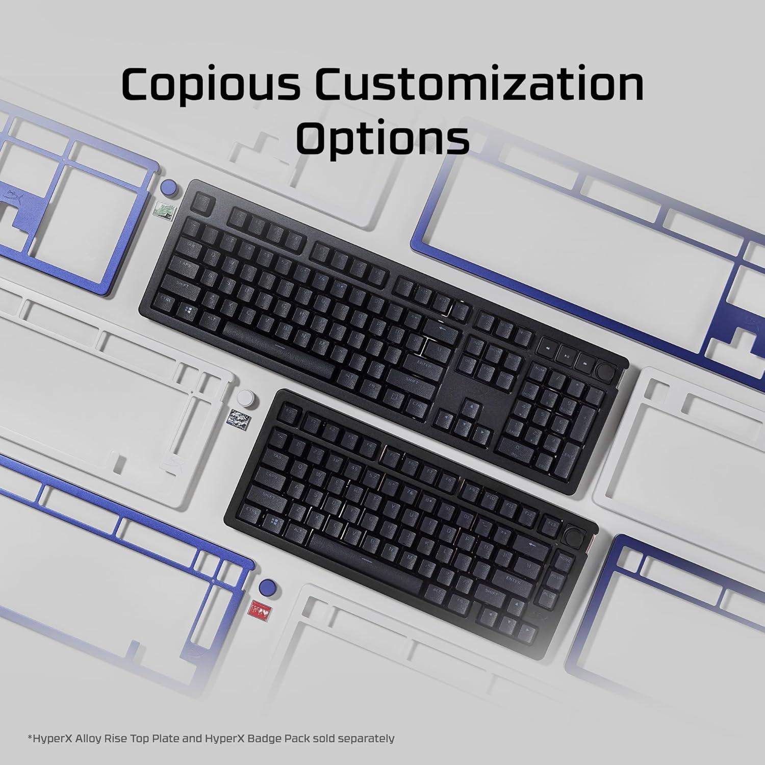 Teclado mecánico HyperX Alloy Rise 75% RGB con interruptores lineales