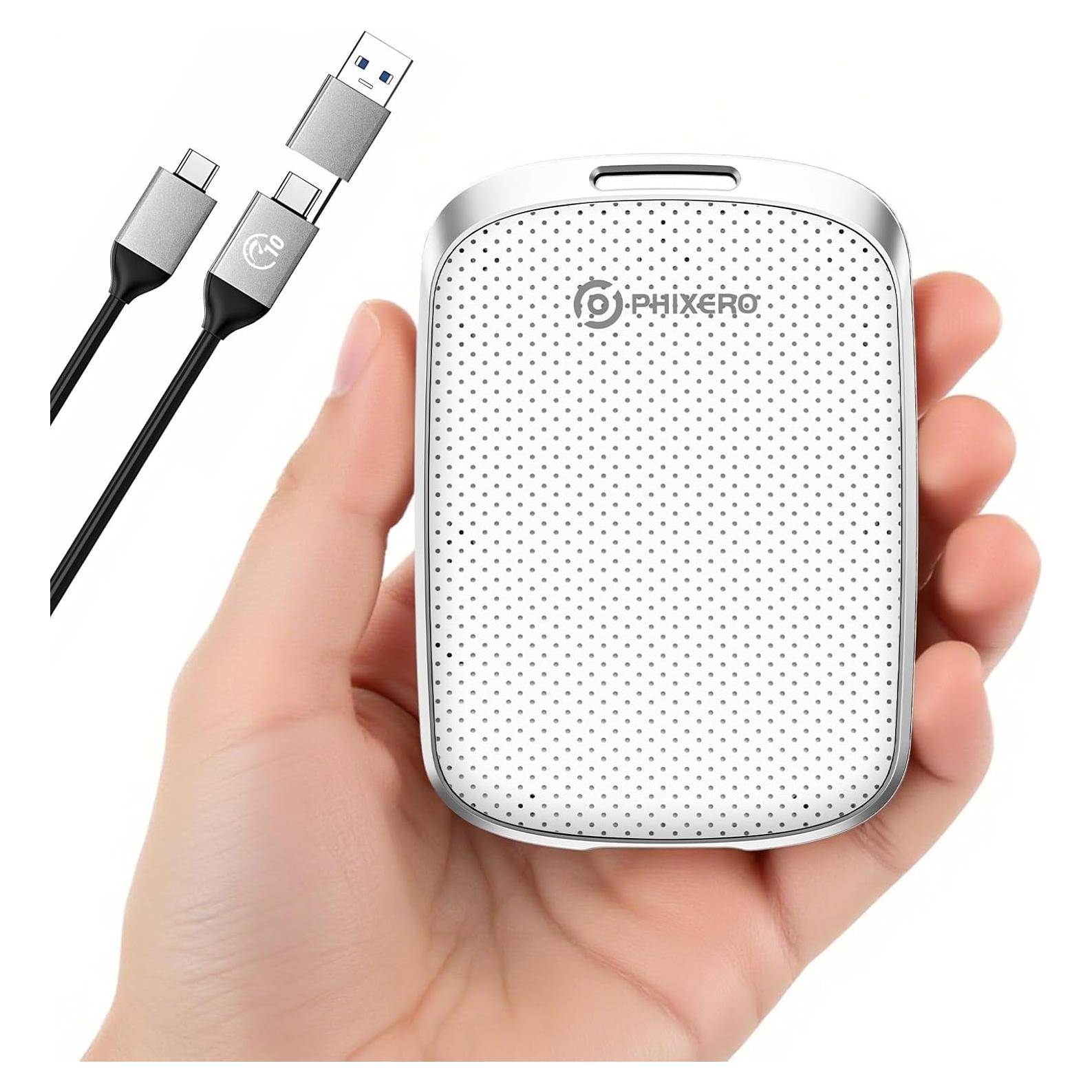 SSD Externo PHIXERO P5PLUS 128GB USB 3.2 Blanco