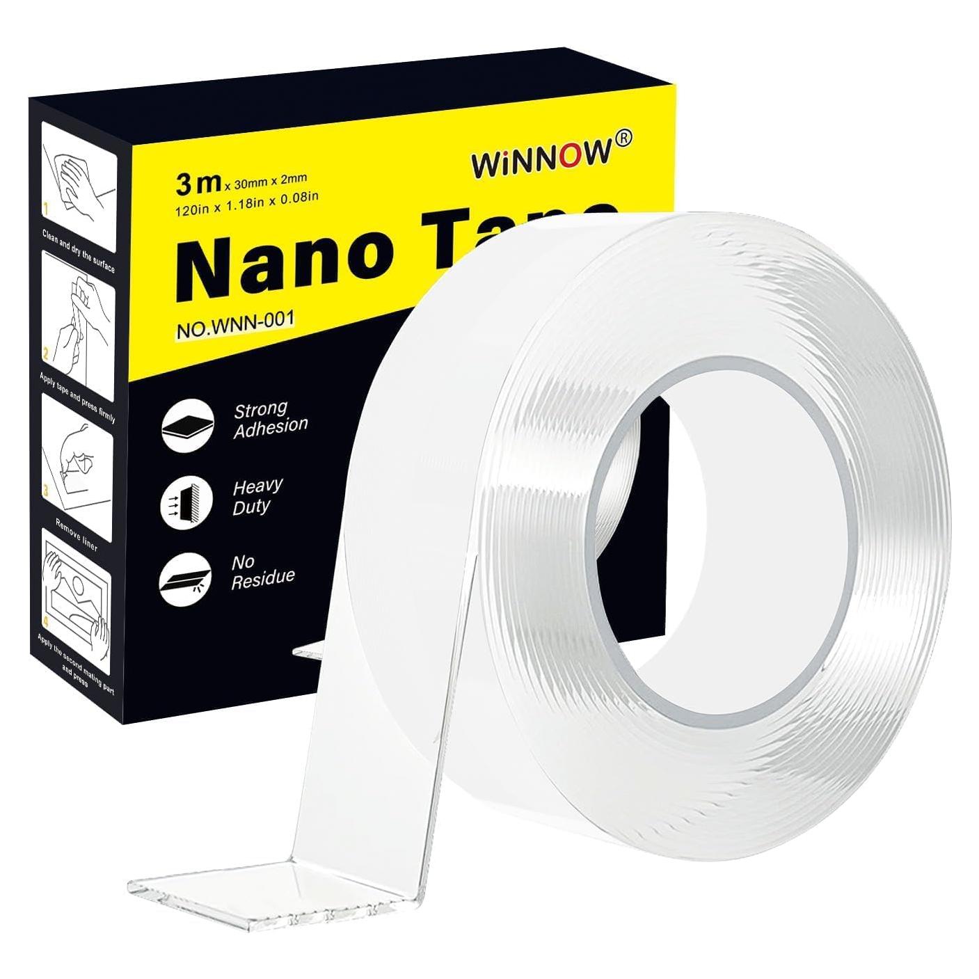 Cinta Adhesiva Doble Cara WINNOW 3 cm x 3.05 m Reutilizable