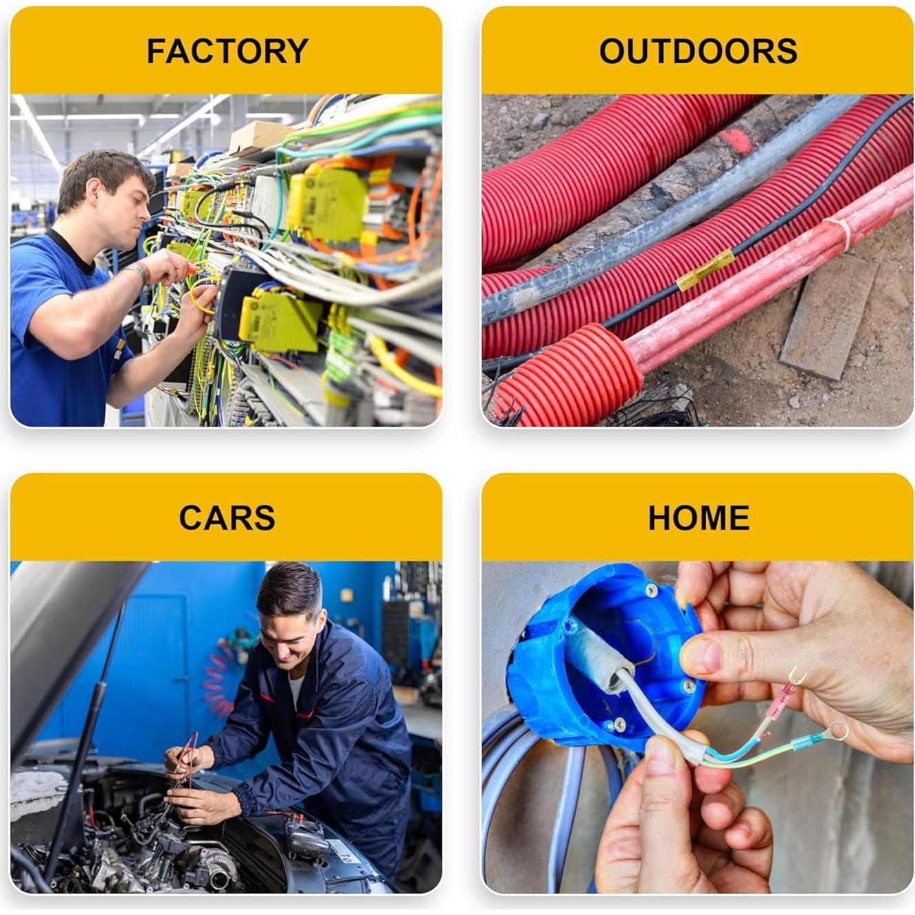 Kit de Conectores Termoretráctiles 320 Piezas Blazewraps