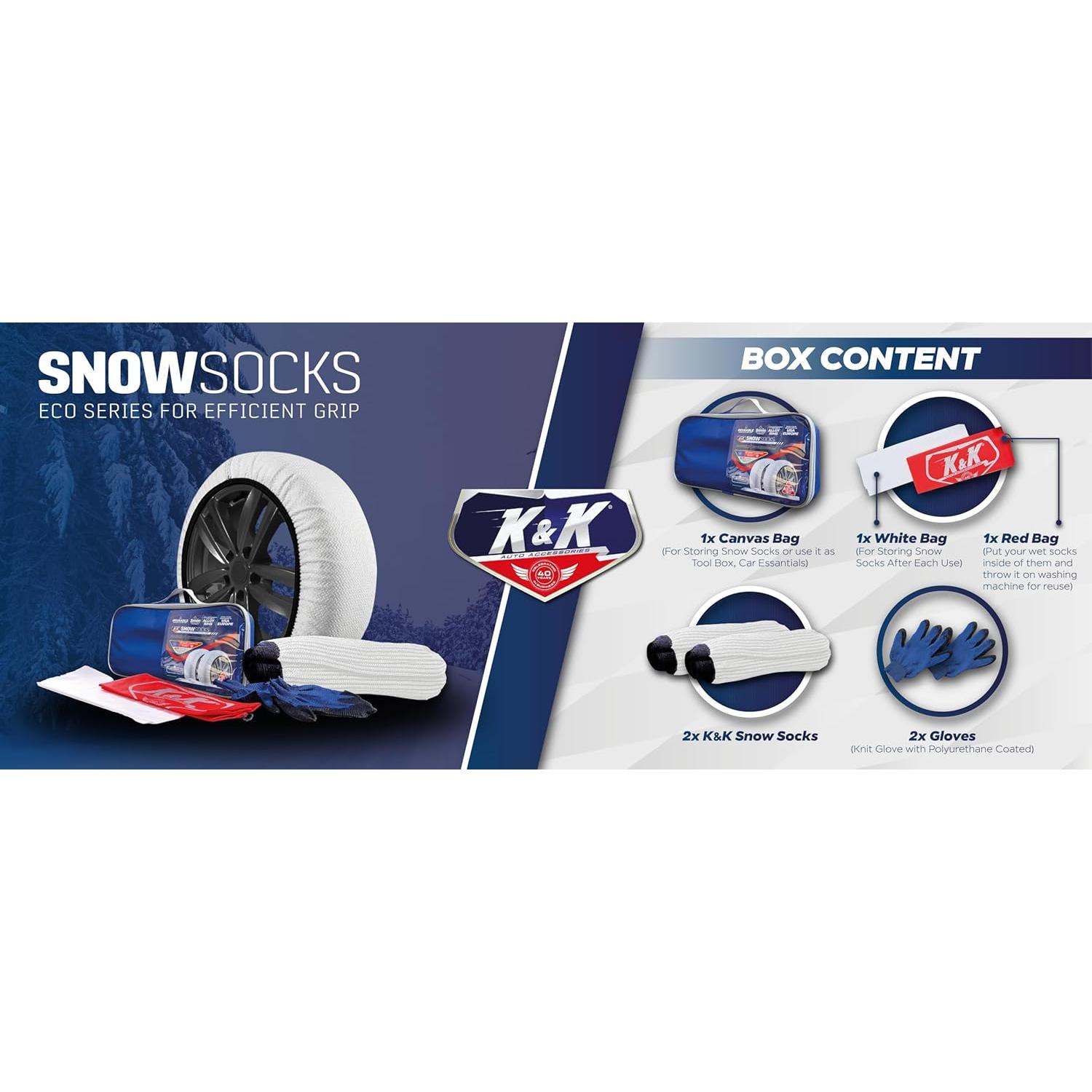 Calcetines de Nieve KNK Boutique Eco X-Pequeño para Neumáticos