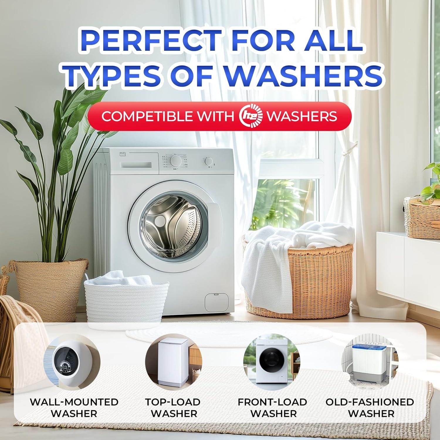 Limpiador en Polvo para Lavadora 4 Paquetes - Limpieza Profunda