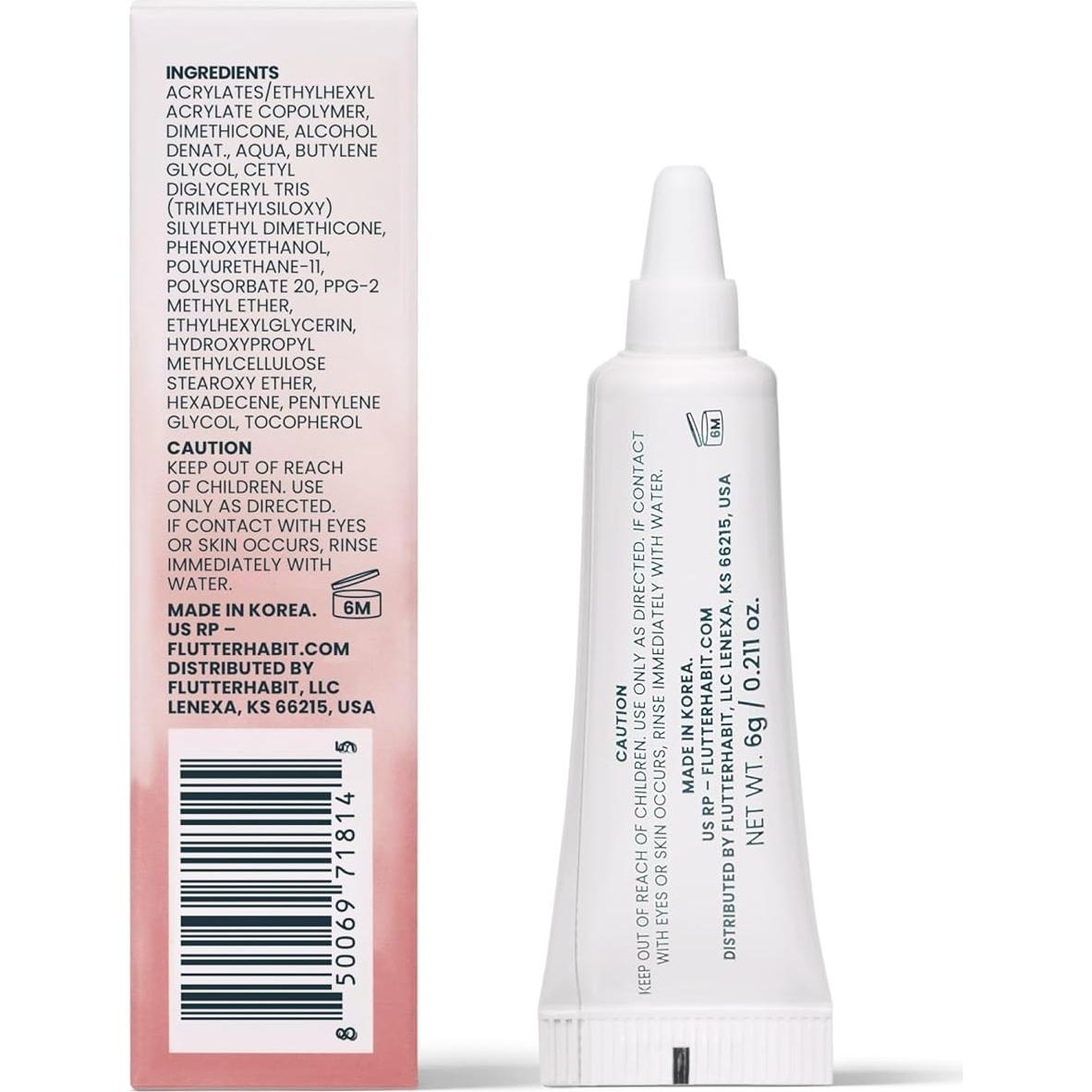 Adhesivo para Pestañas FlutterHabit Transparente 9.5x2.5cm