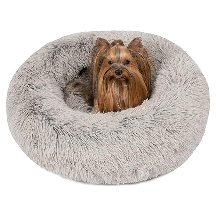 Cama para Perros Pequeños Friends Forever Donut Gris 58.4cm