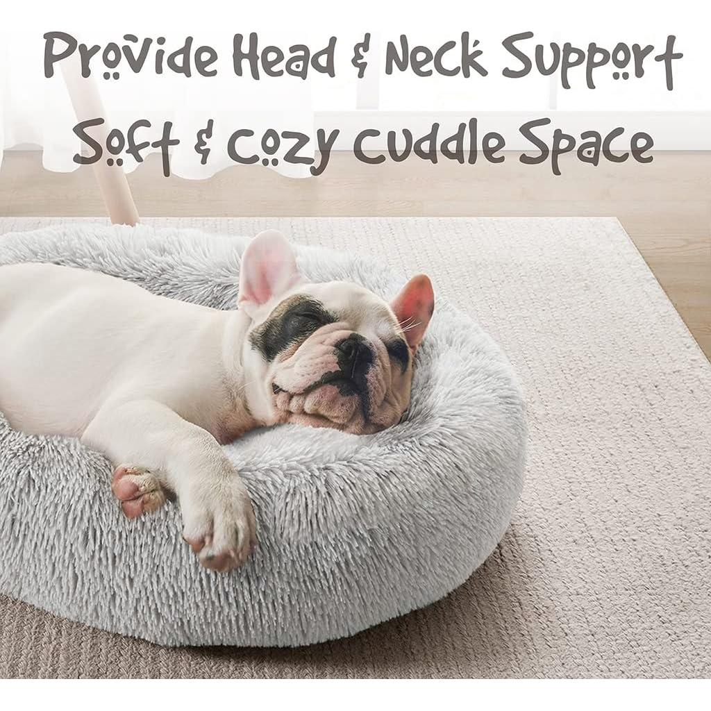 Cama para Perros Pequeños Friends Forever Donut Gris 58.4cm