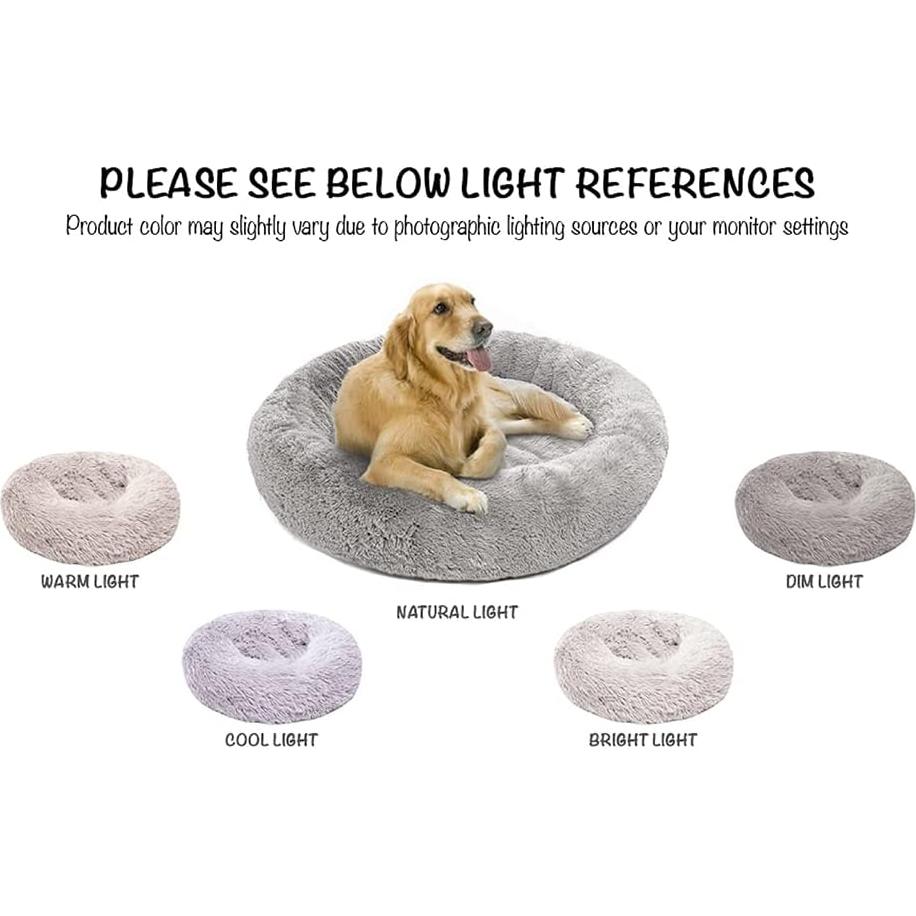 Cama para Perros Pequeños Friends Forever Donut Gris 58.4cm