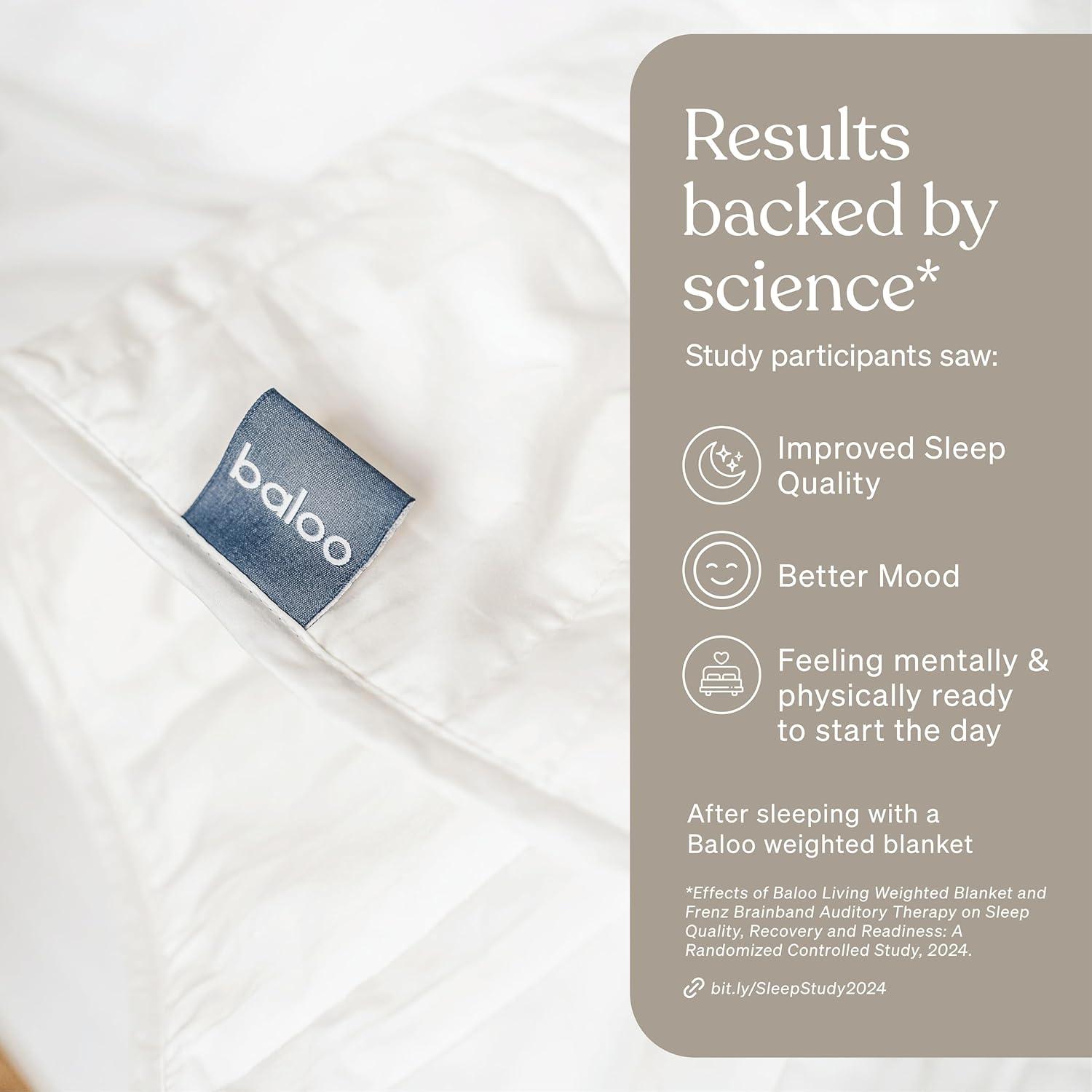 Edredón con peso Baloo 15 lb Doble/Reina 100% Algodón